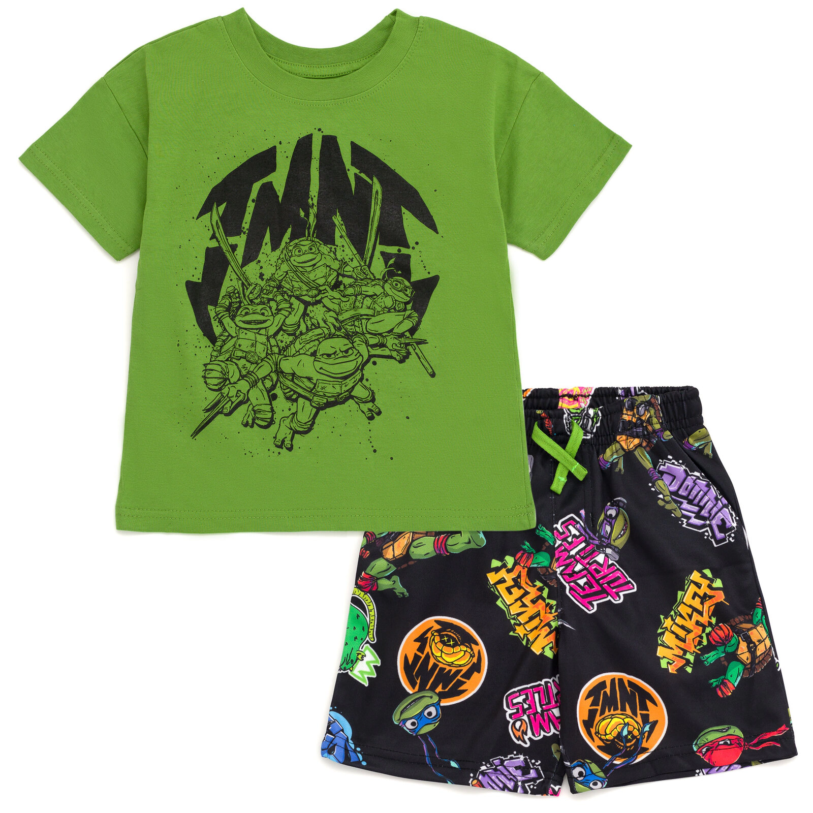 Teenage Mutant Ninja Turtles Boys' Athletic 2-Piece T-Shirt and Shorts Set
