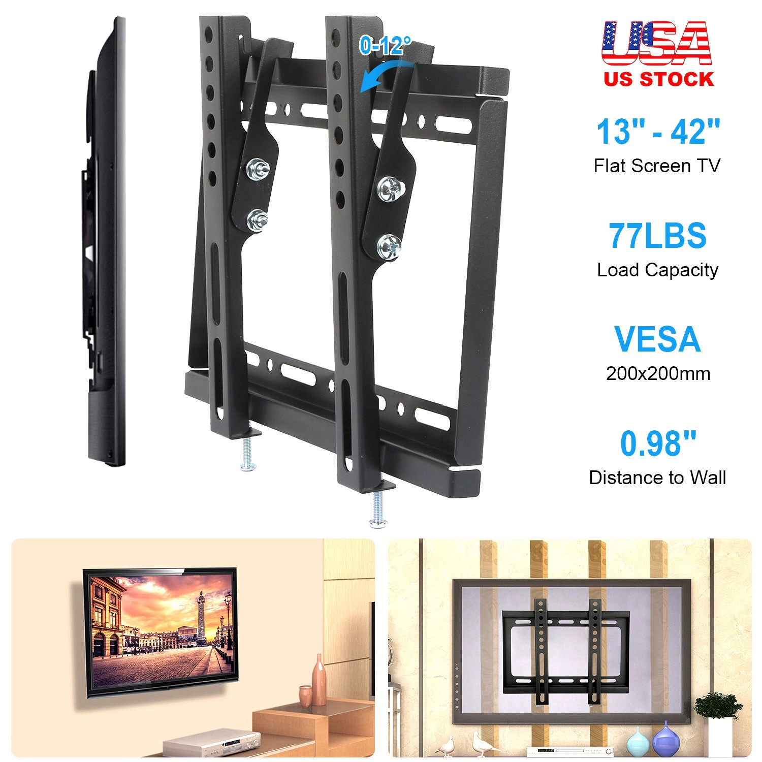 GBruno Tilting 42 Inch TV Wall Mount Bracket
