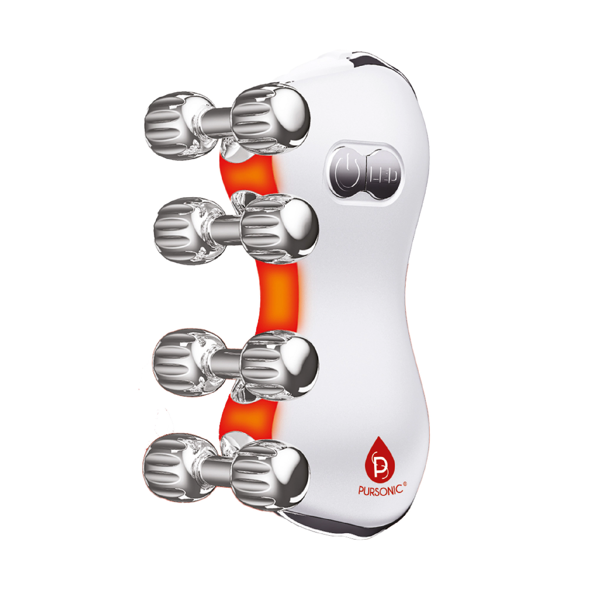 Pursonic Women’s LED Skincare Device: 5-in-1 LED Light Therapy Skin Roller Massager