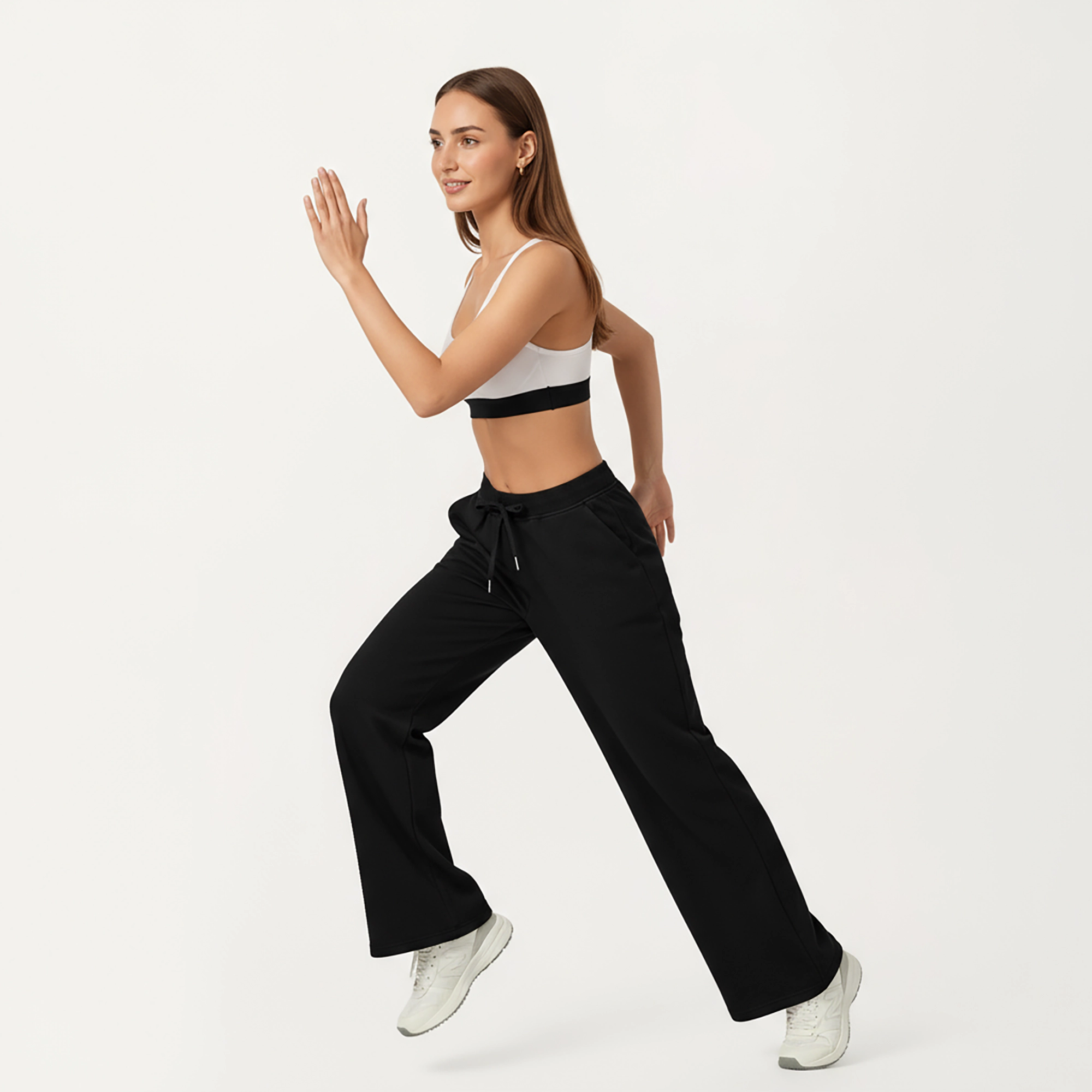 Anna-Kaci Women's Wide-Leg High-Waist Drawstring Pants with Relaxed Fit and Soft Stretch Fabric