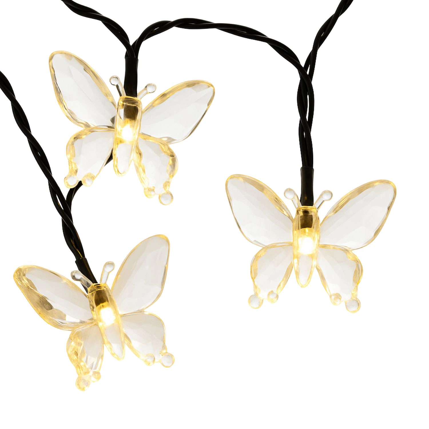 Elegani Solar Butterfly LED String Lights, 8 Modes