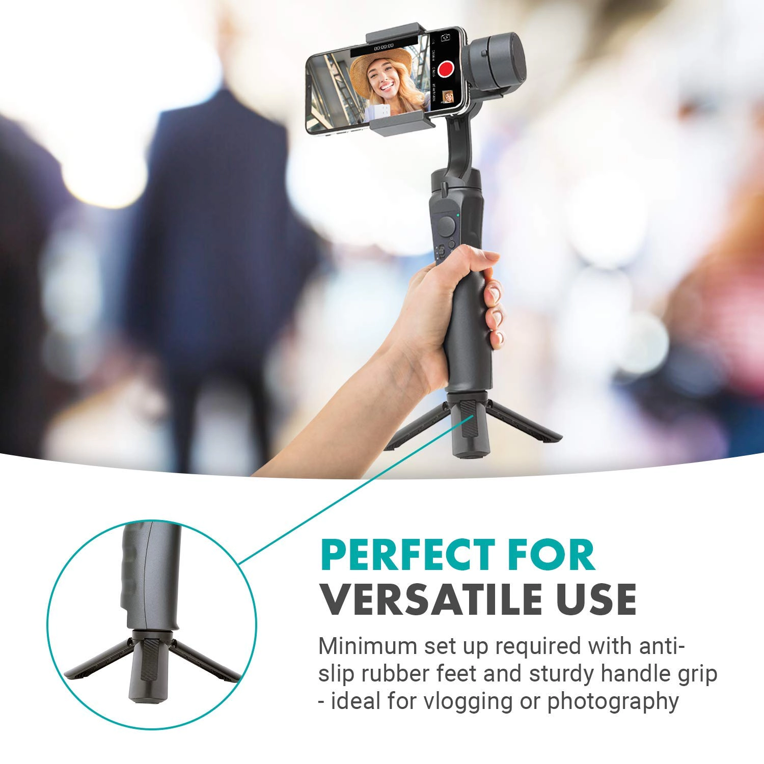 Movo TR-1 Compact Mini Tabletop Tripod/Hand Grip