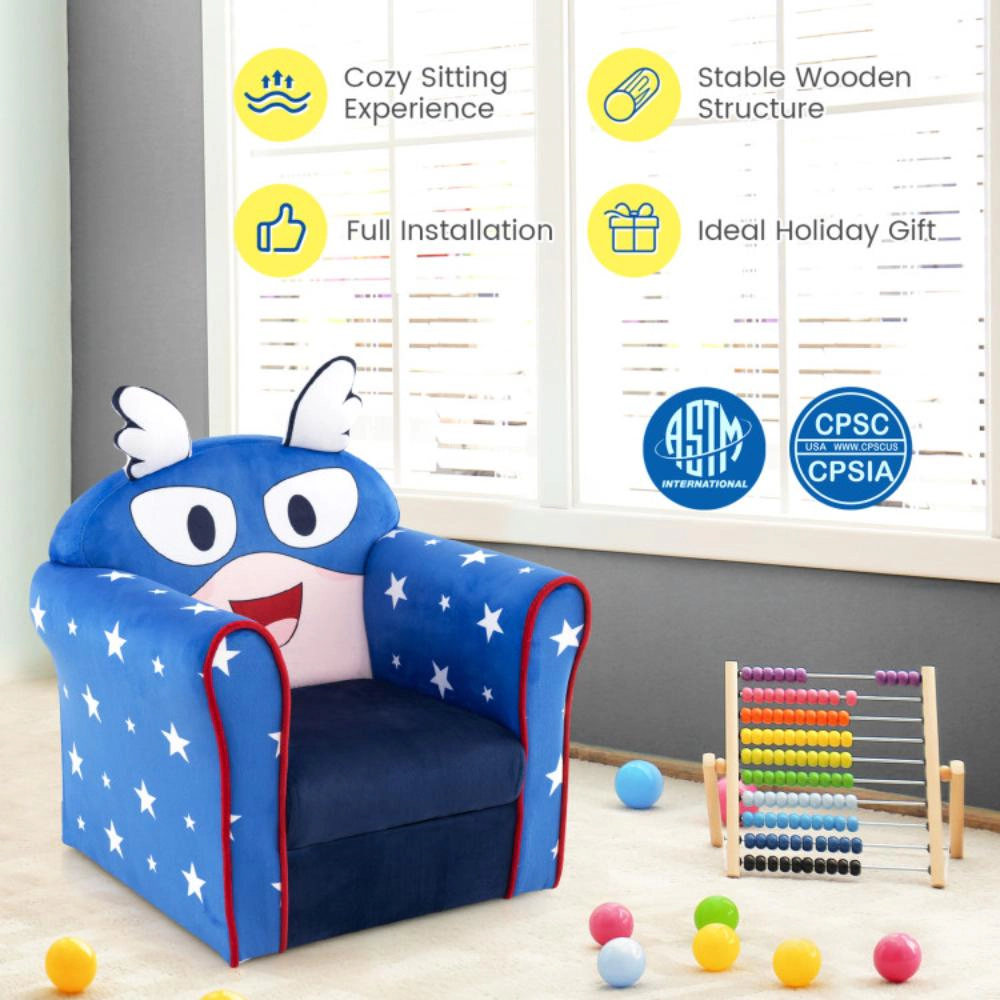 Hivvago Original Kids Sofa With Armrest And Thick Cushion