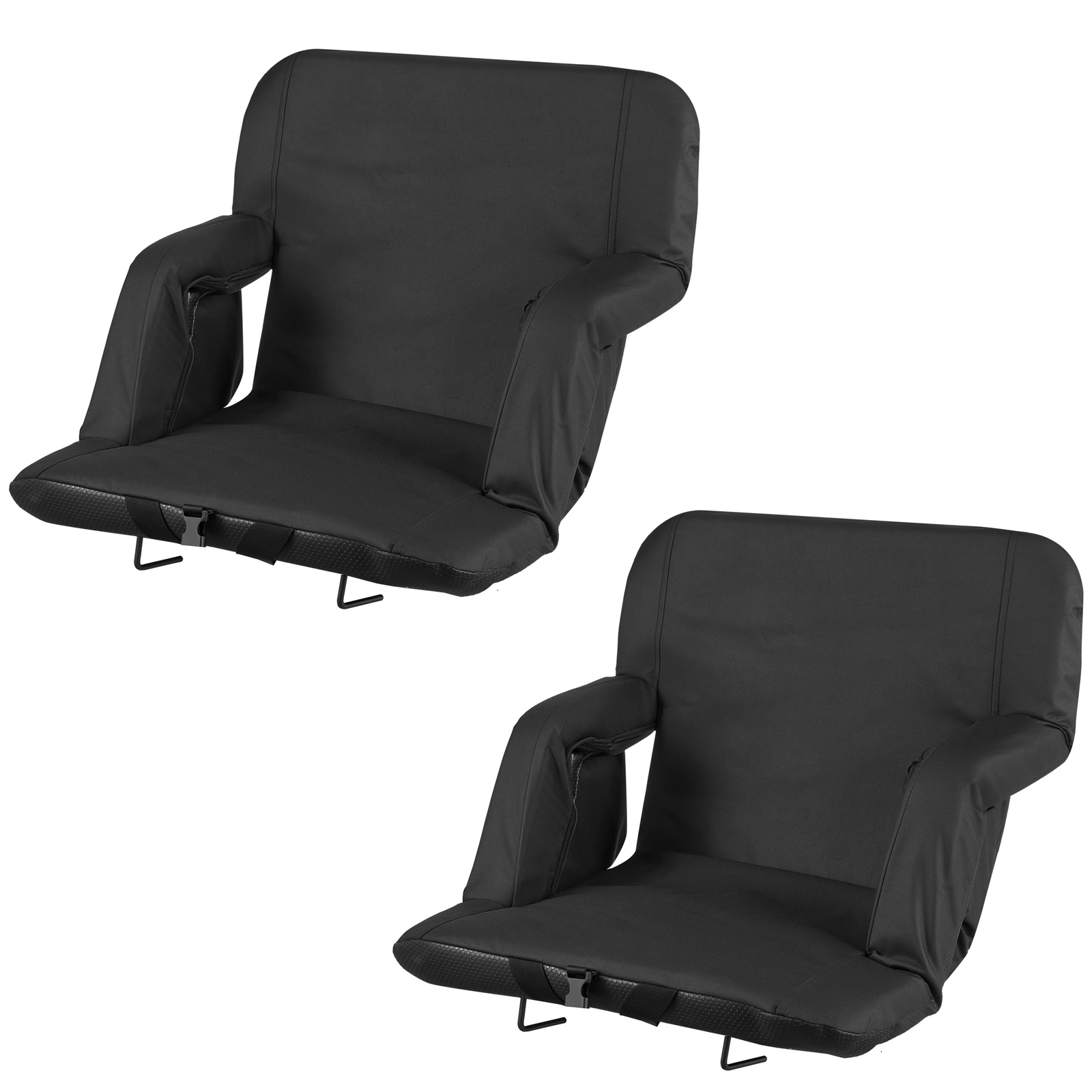 HONGGE Stadium Seat, 6 Adjustable Angle Bleacher Chair, Cushion Stadium Seat with Back Support and Armrest