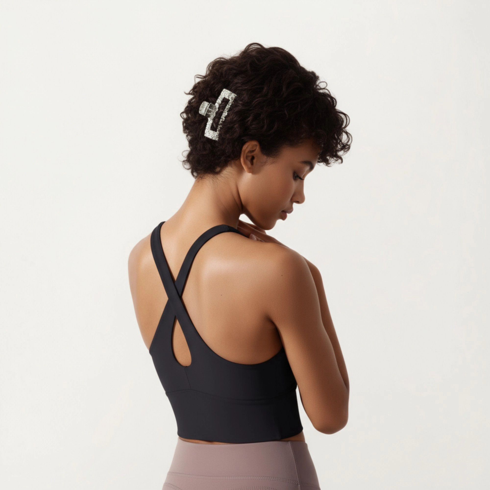 Anna-Kaci Women's Cross Back Sports Tank Top with Scoop Neckline and Wide Supportive Band