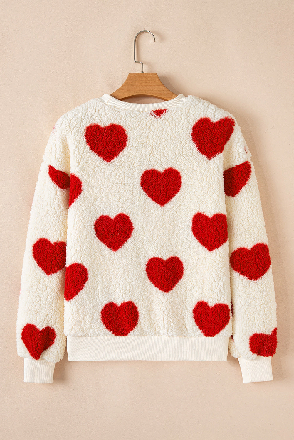 Threaded Pear Women's Emily Shoulder Crewneck Plush Sweatshirt