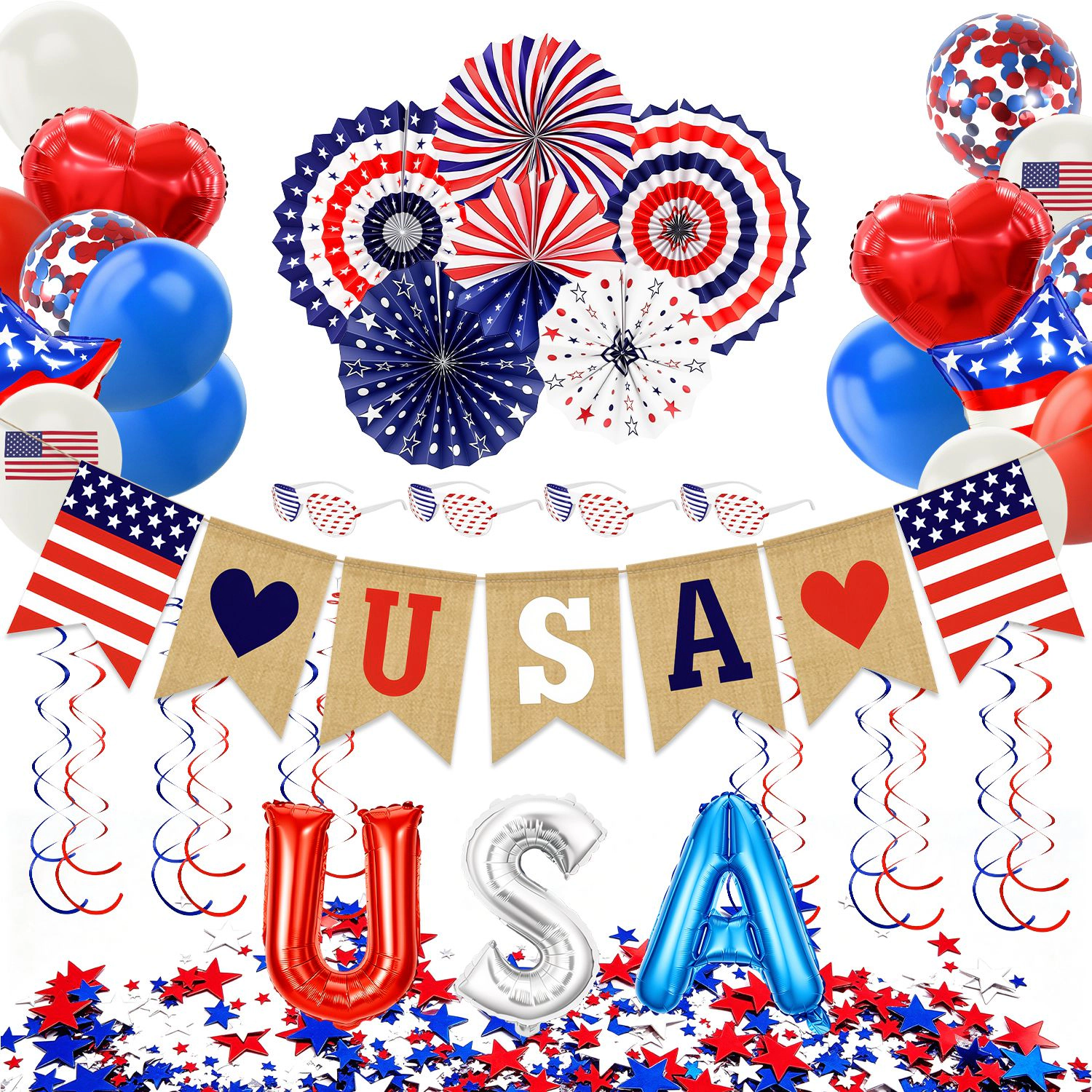 GBruno Patriotic 4th Of July Decoration Set