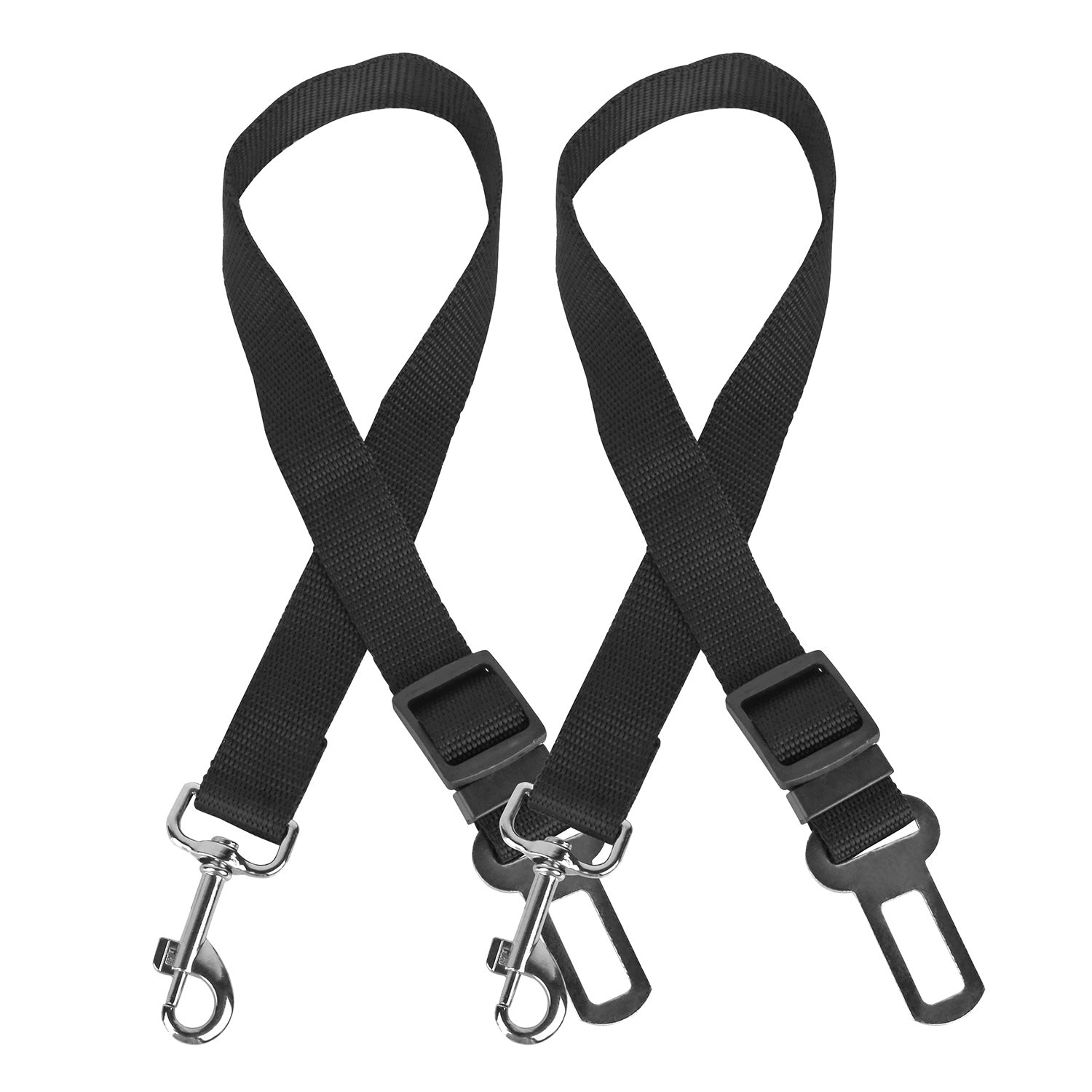 GBruno 2-Piece Nylon Pet Dog Seat Belt Leash