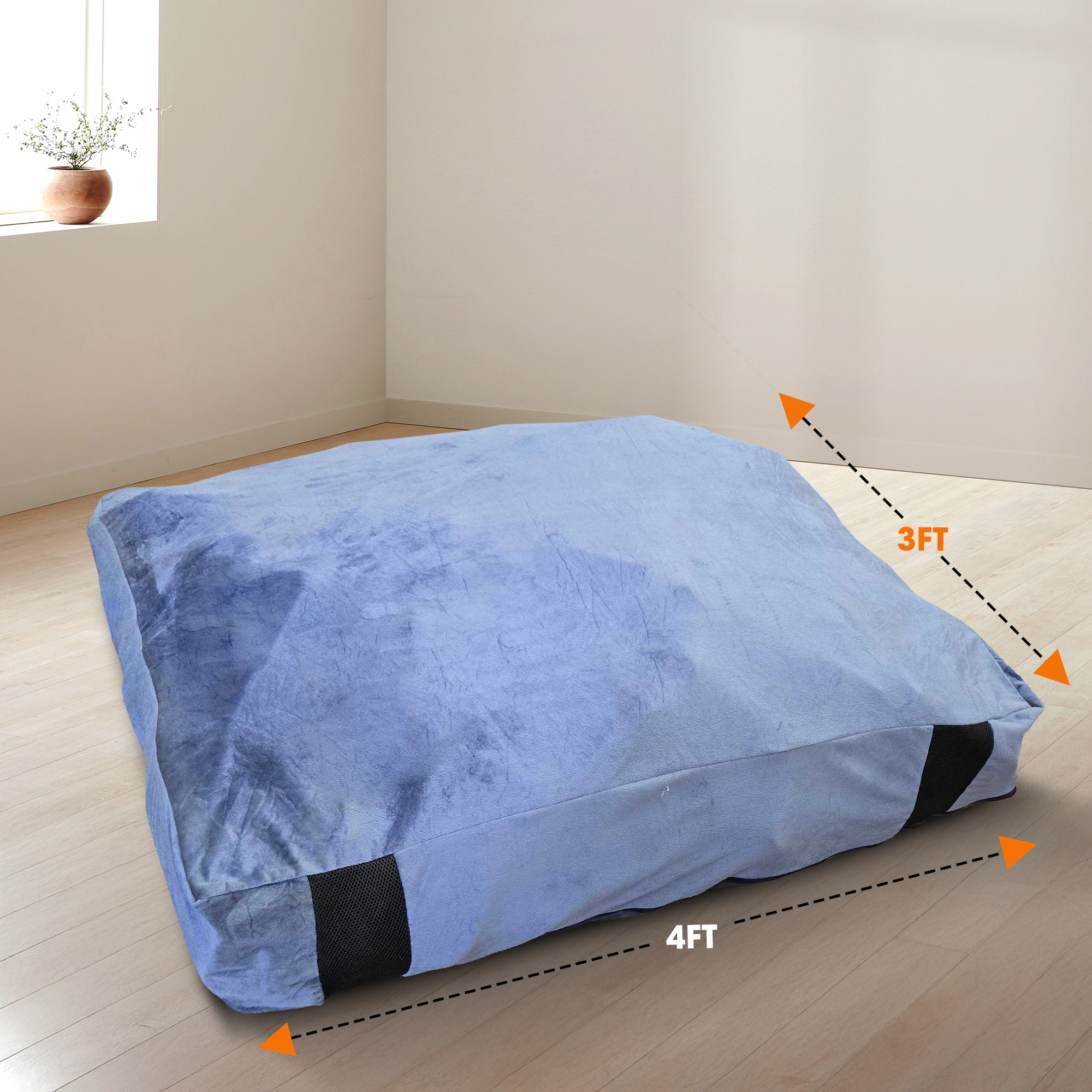 Cheer Collection Sensory Crash Pad with Foam Blocks and Washable Cover for Kids Adults