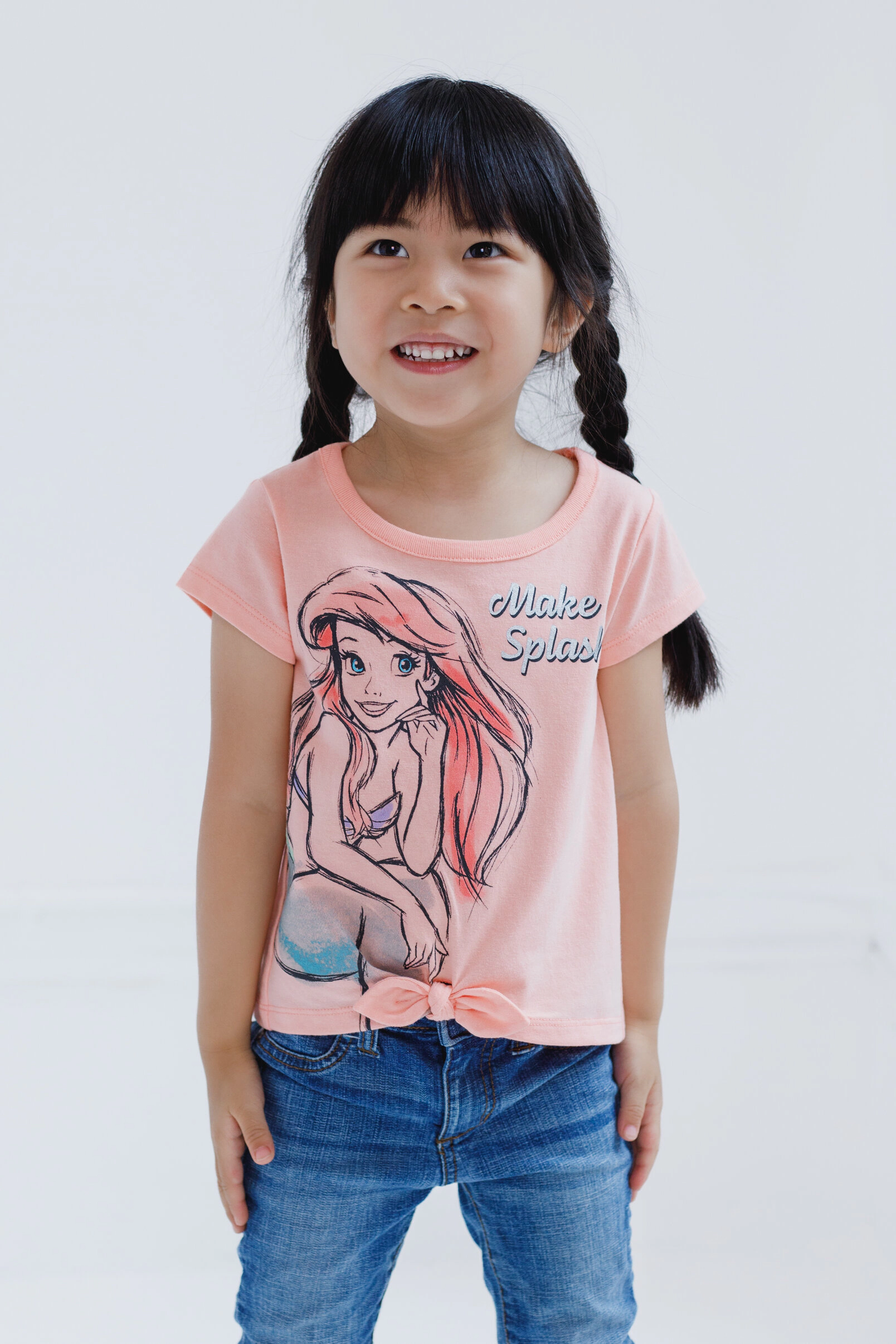 Disney Girls' 2-Pack Short Sleeve T-Shirts