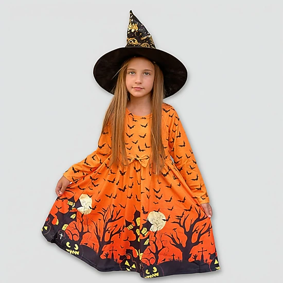 Arshiner Girls Long Sleeve Dress A line Twirly Skater Casual Bow Tie Dress