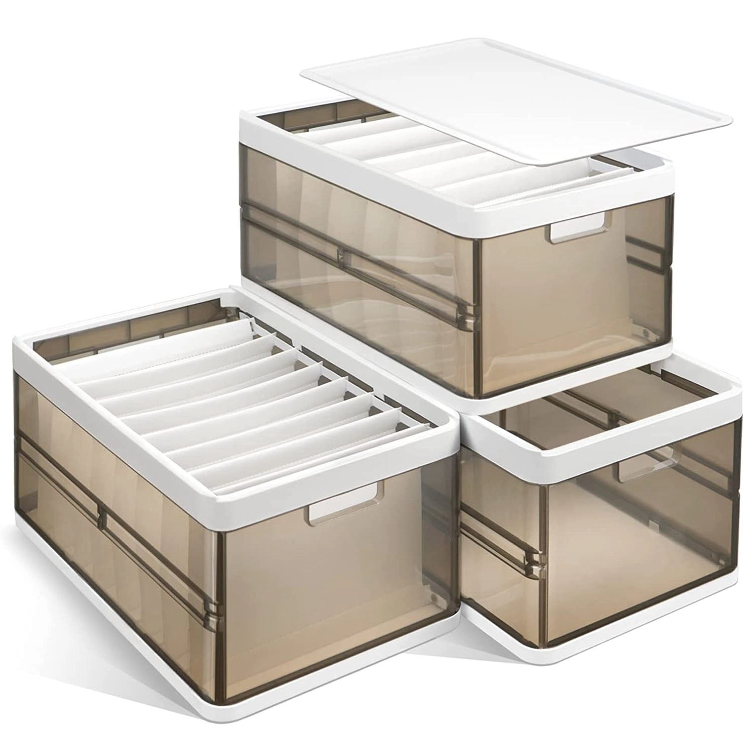 GBruno 3-Piece Foldable Storage Bins With Lids