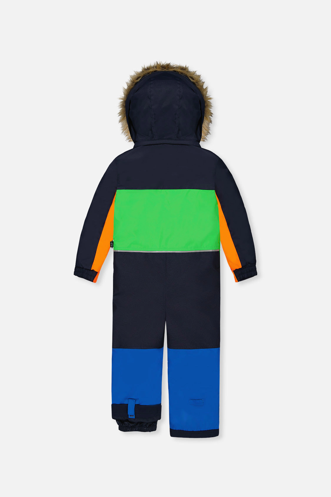 Deux par Boys Colorblock One Piece Discover Snowsuit with Detachable Hood