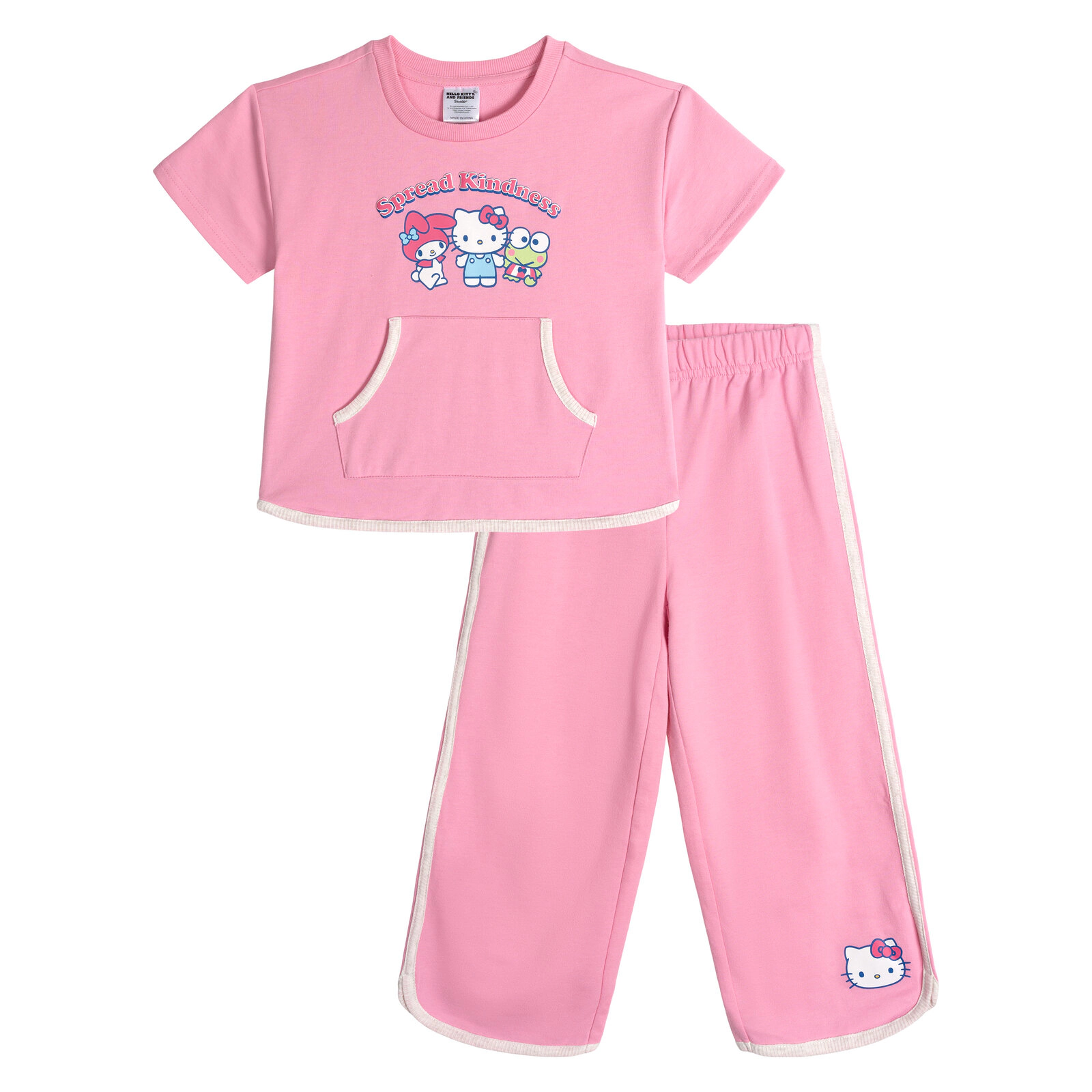 Hello Kitty Girls' 2-Piece T-Shirt and Pants Set