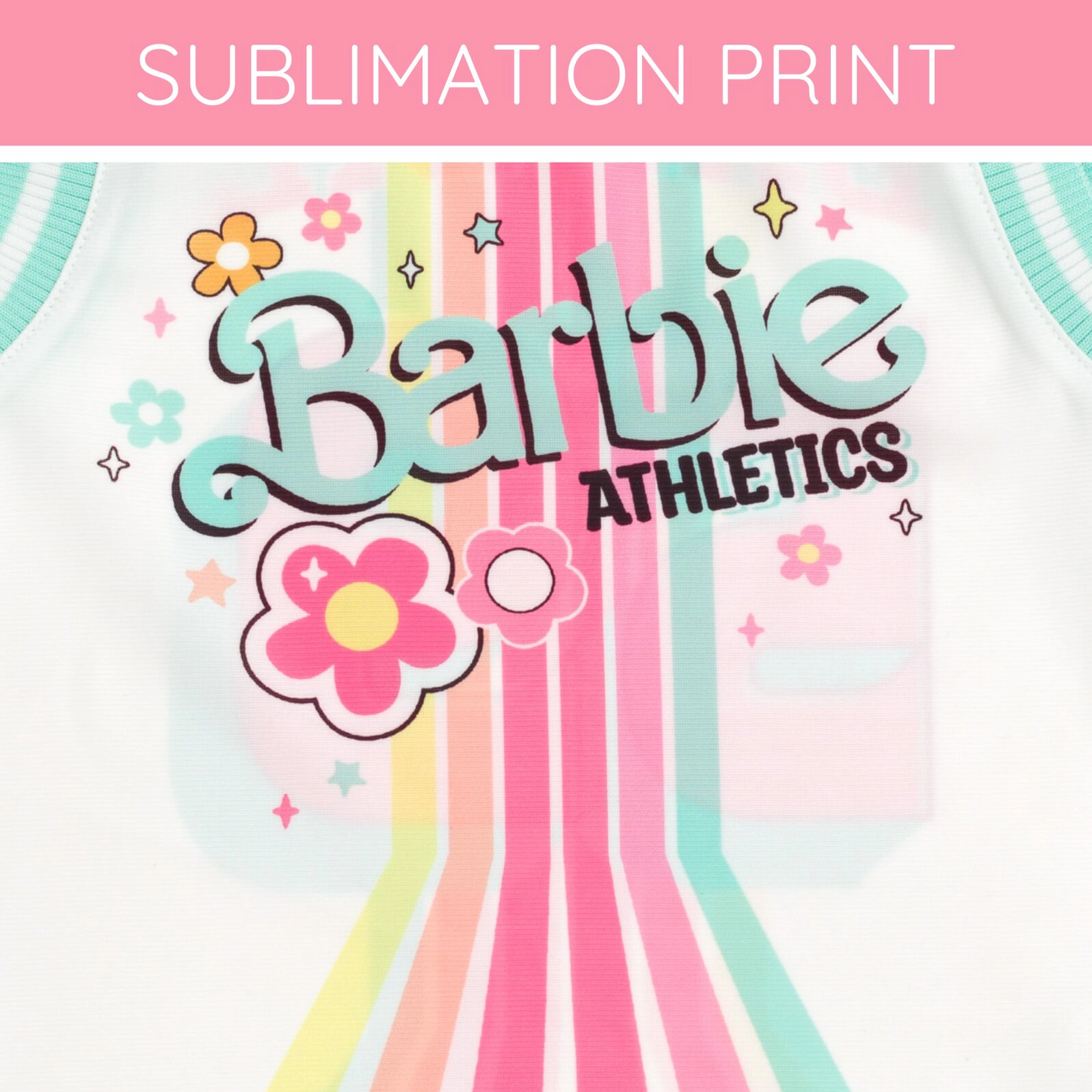 Barbie Girls' Athletic 2-Piece Tank Top and Shorts Set