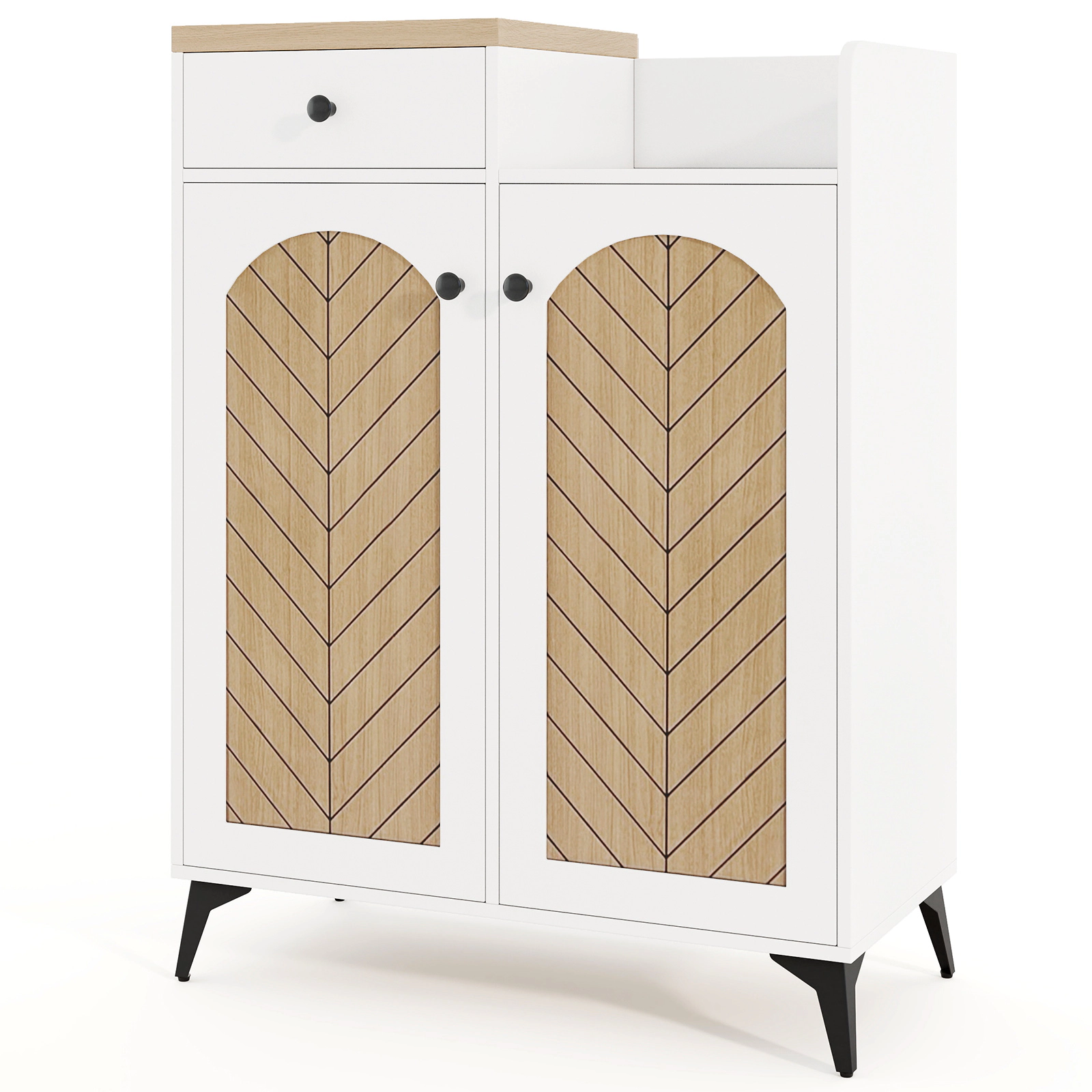 SlickBlue 6 Tier Shoe Storage Cabinet with Metal Legs
