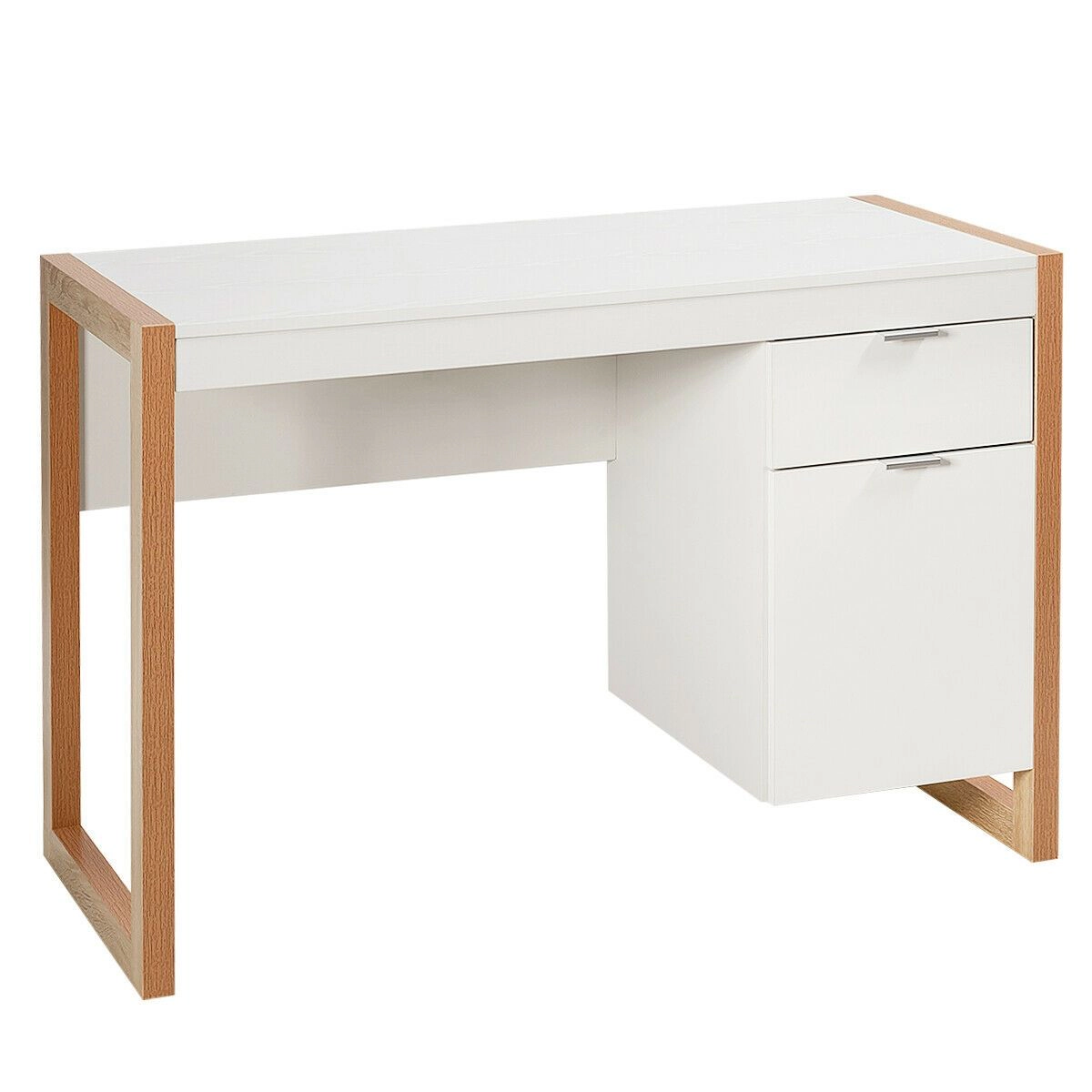 SlickBlue Computer Desk With Storage Drawer & Cabinet, 44 Inch