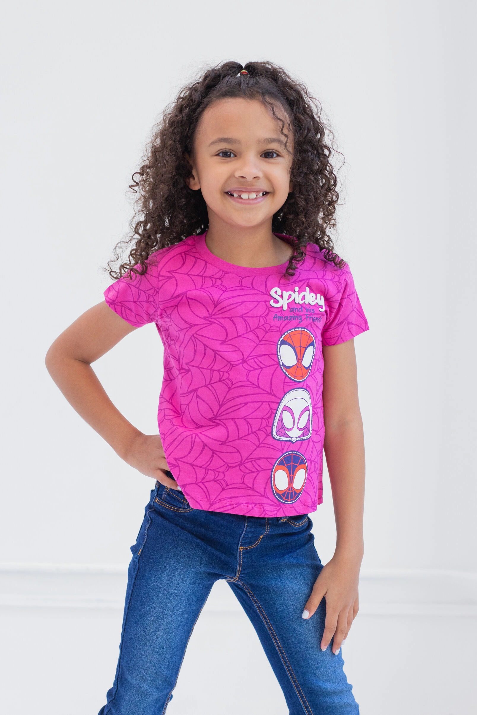 Marvel Spidey and His Amazing Friends Girls' 3-Pack T-Shirts