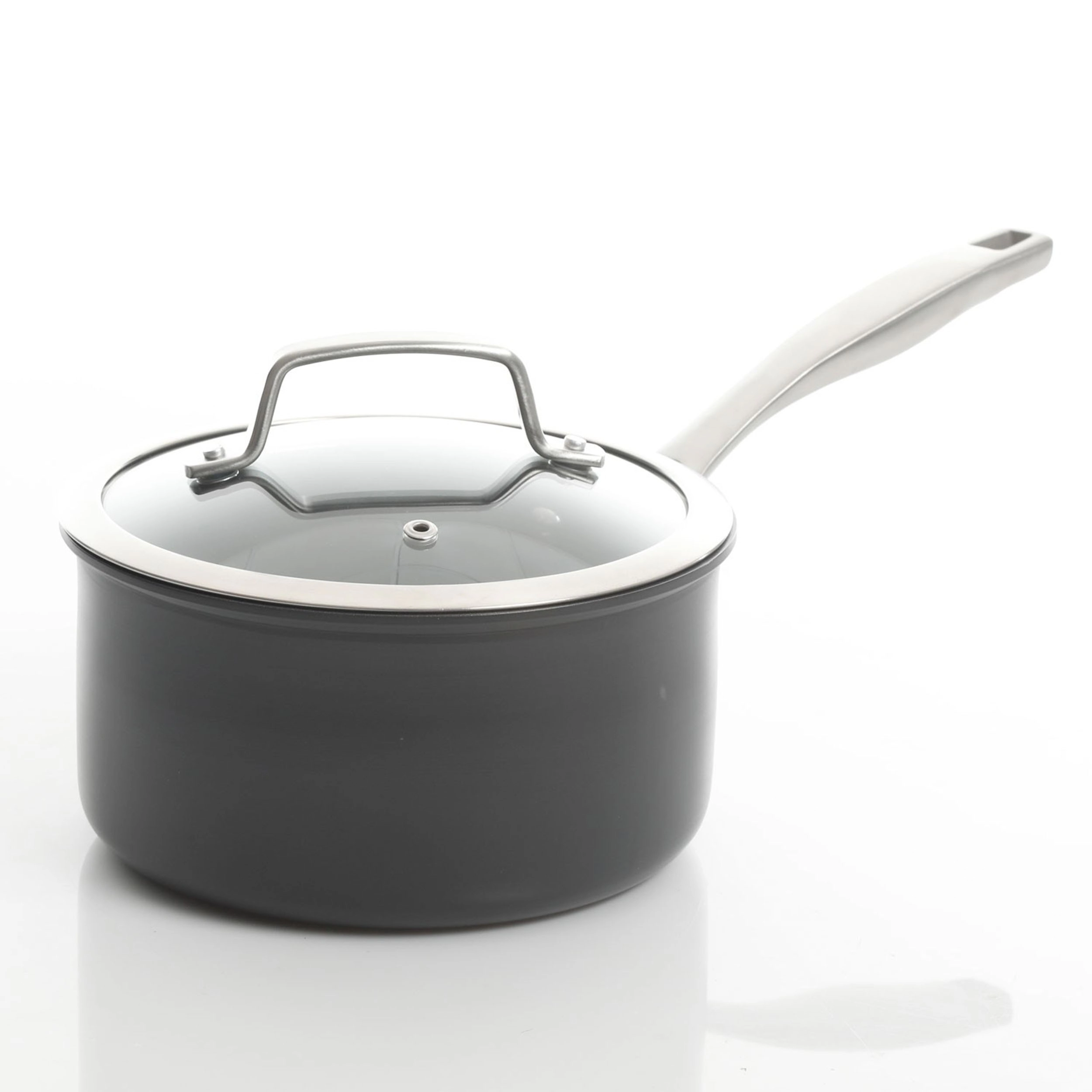 Kenmore Pro Arbor Heights 10 Piece Nonstick Aluminum Cookware Set in Black