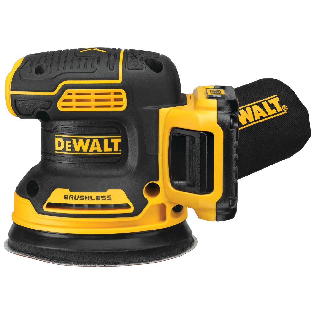 DEWALT 20V MAX Orbital Sander Cordless, 5-Inch Sander Tool, 2.Ah, 8,000-12,000 OPM, Variable Speed Dial, Storage Bag,