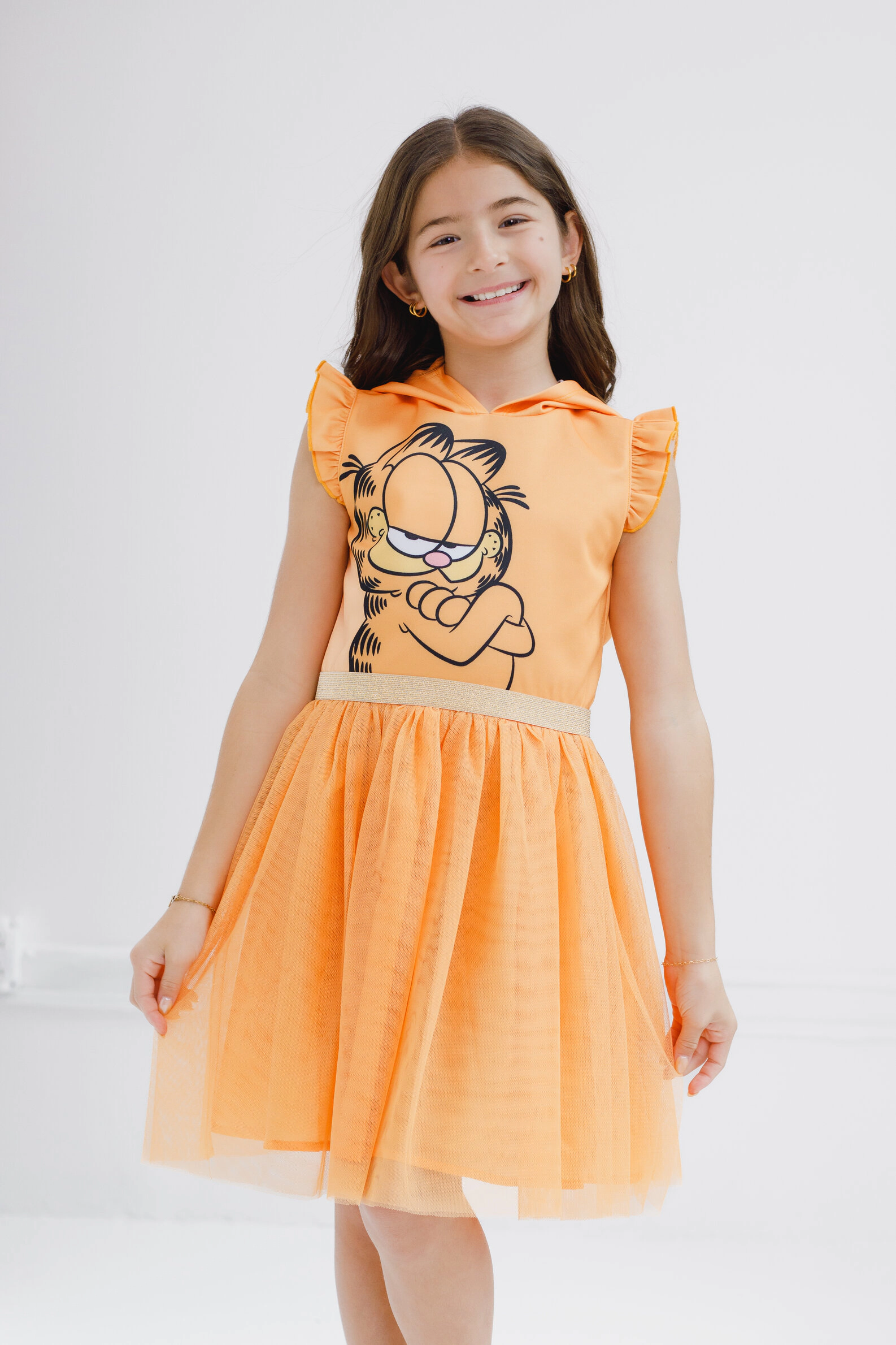 Garfield Girls' Cosplay Sleeveless Hooded Dress