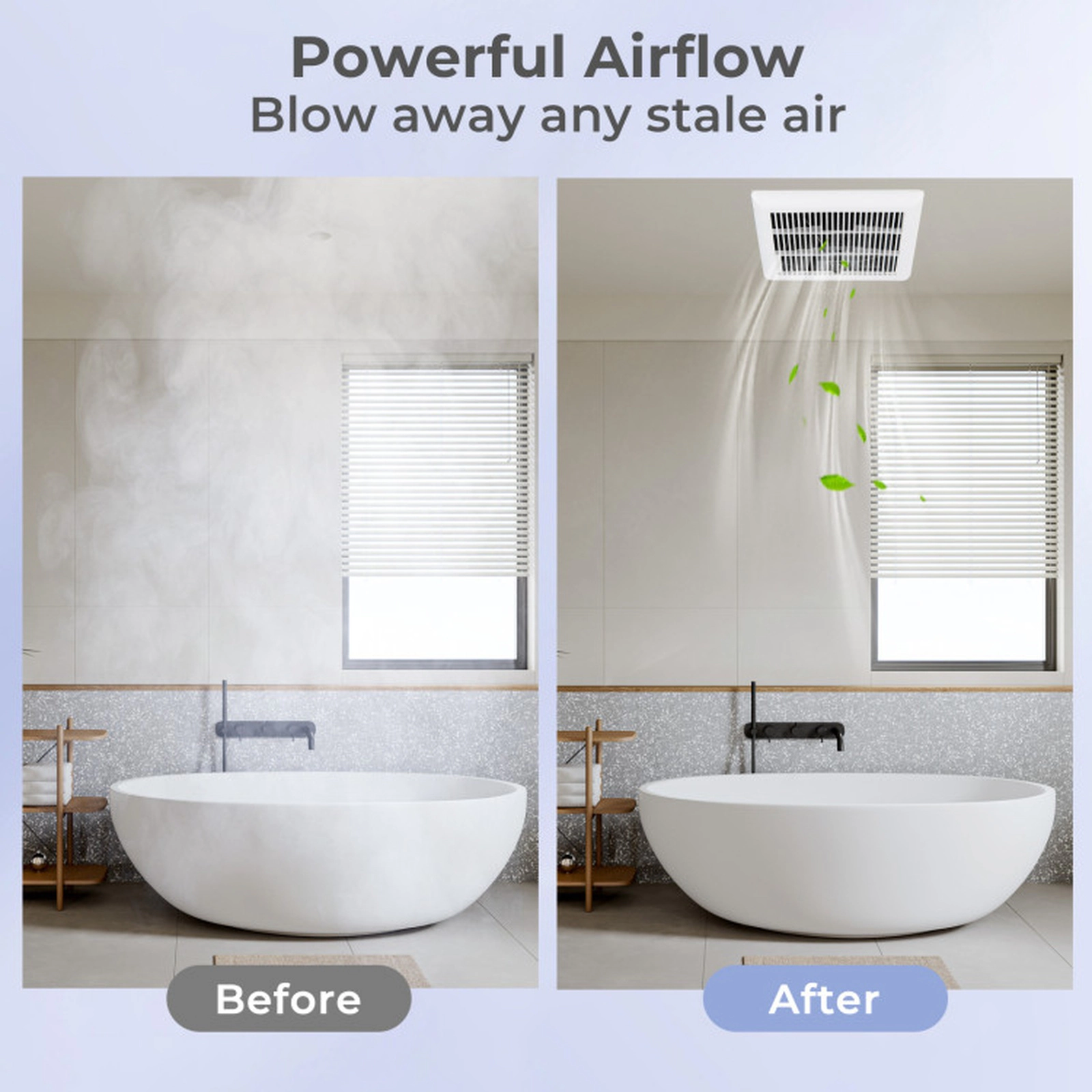 SUGIFT 80-CFM 1.5-Sone 90-sq ft 120V Ceiling Mount Bathroom Exhaust Fan with Galvanized Housing and 4-in Duct