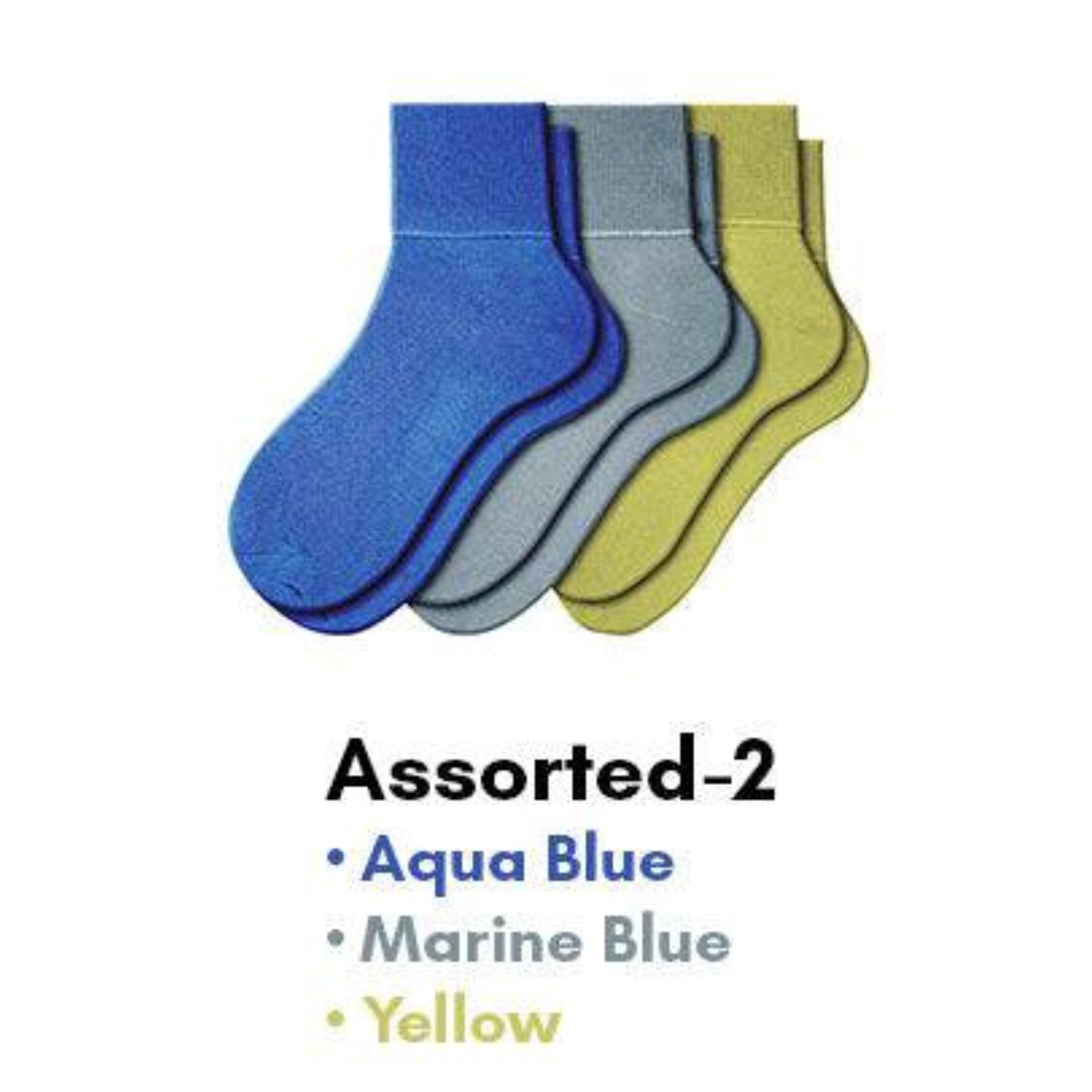 Wear Sierra Women's Combed Cotton Ankle Turn Cuff 3 Pair Pack Socks