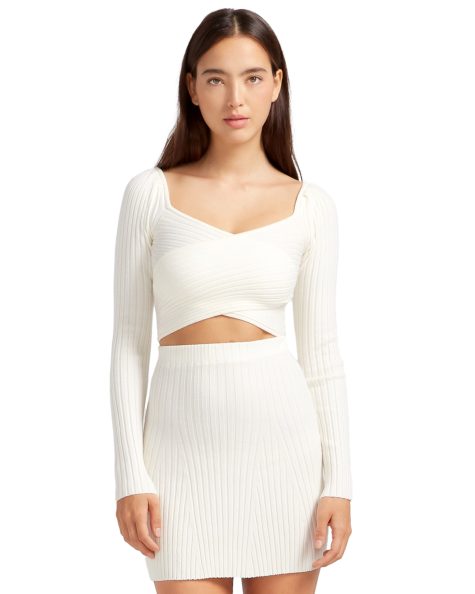 Belle & Bloom Womens Forget Me Not Knit Crop