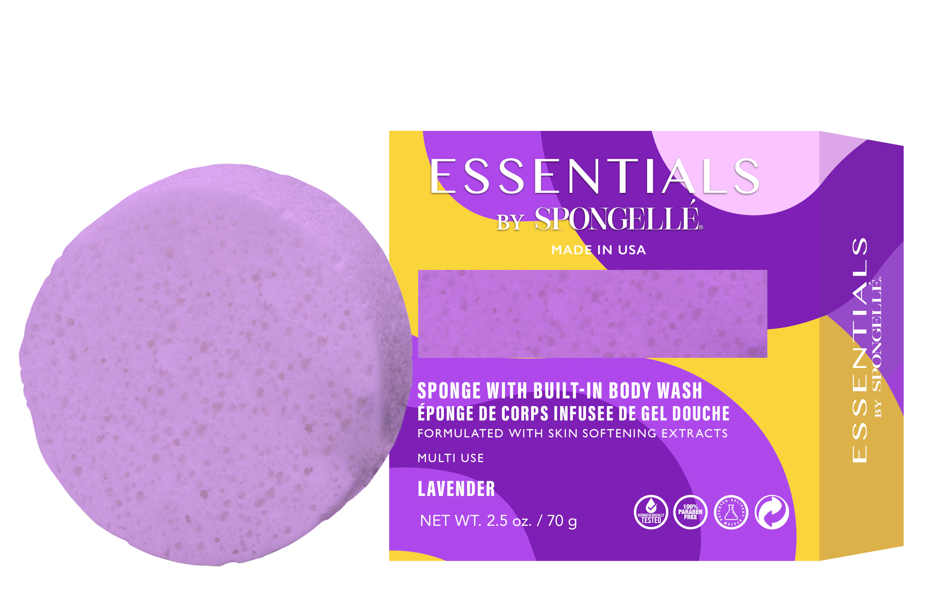 ESSENTIALS BY SPONGELLE - BODY BUFFER - LAVENDER