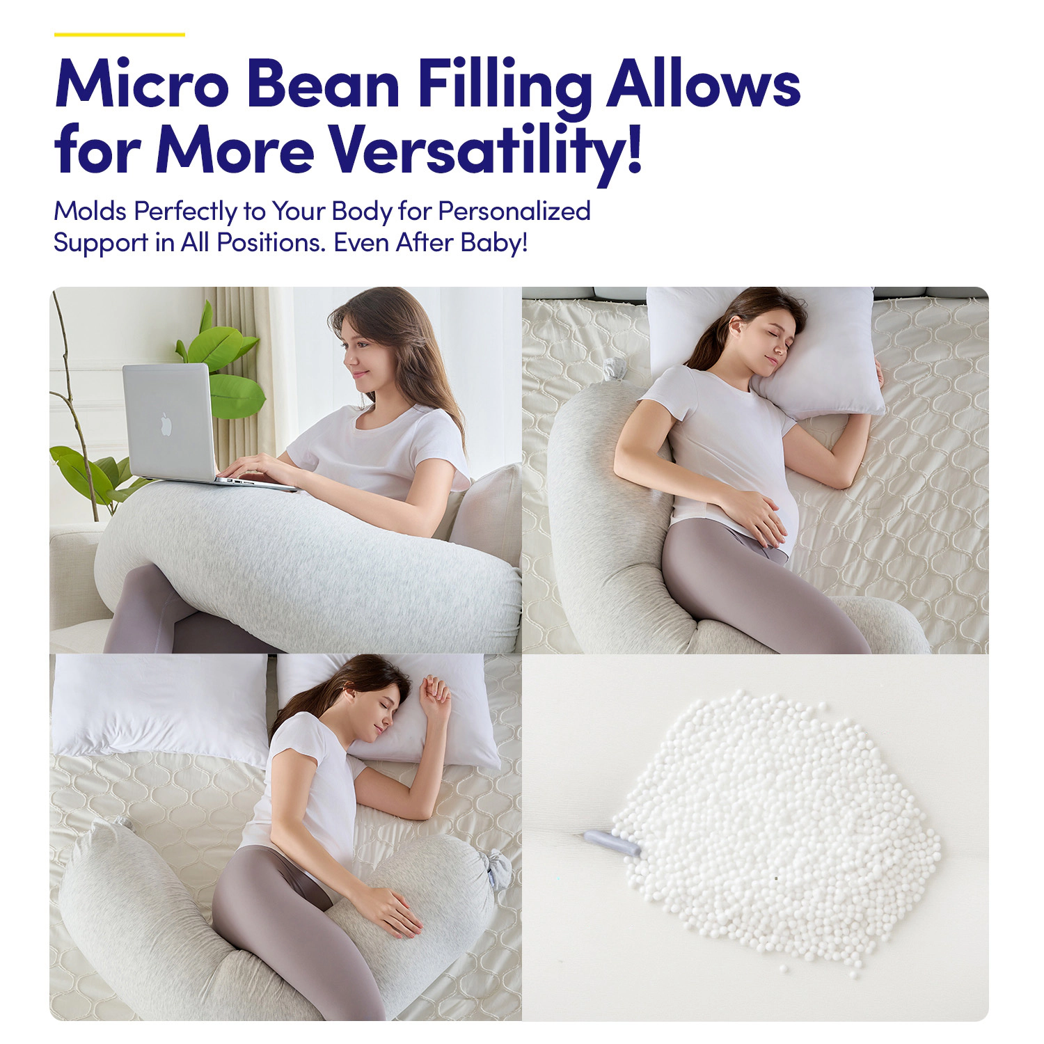 Sweet Home Collection Maternity Bean Filled Pillow
