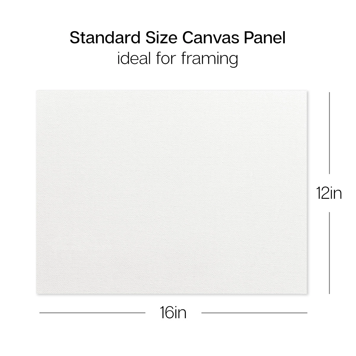 KINGART Canvas Panel Boards 12" x 16" 4-Pack