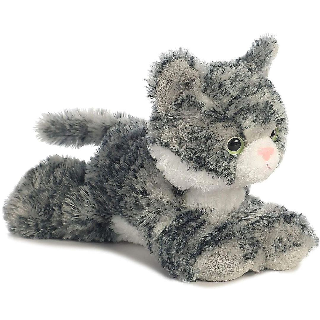 Aurora Mini Flopsie Lily Grey Tabby Cat 8-Inch Stuffed Animal Plush