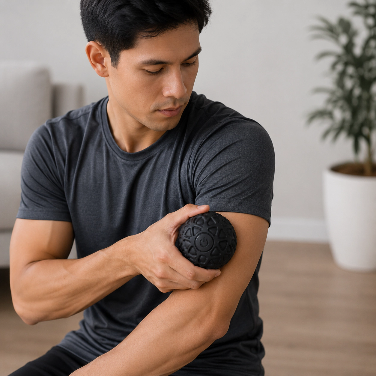 Pursonic Unisex Portable Deep Tissue Massage Ball – Vibrating Muscle Recovery & Pain Relief Therapy Tool