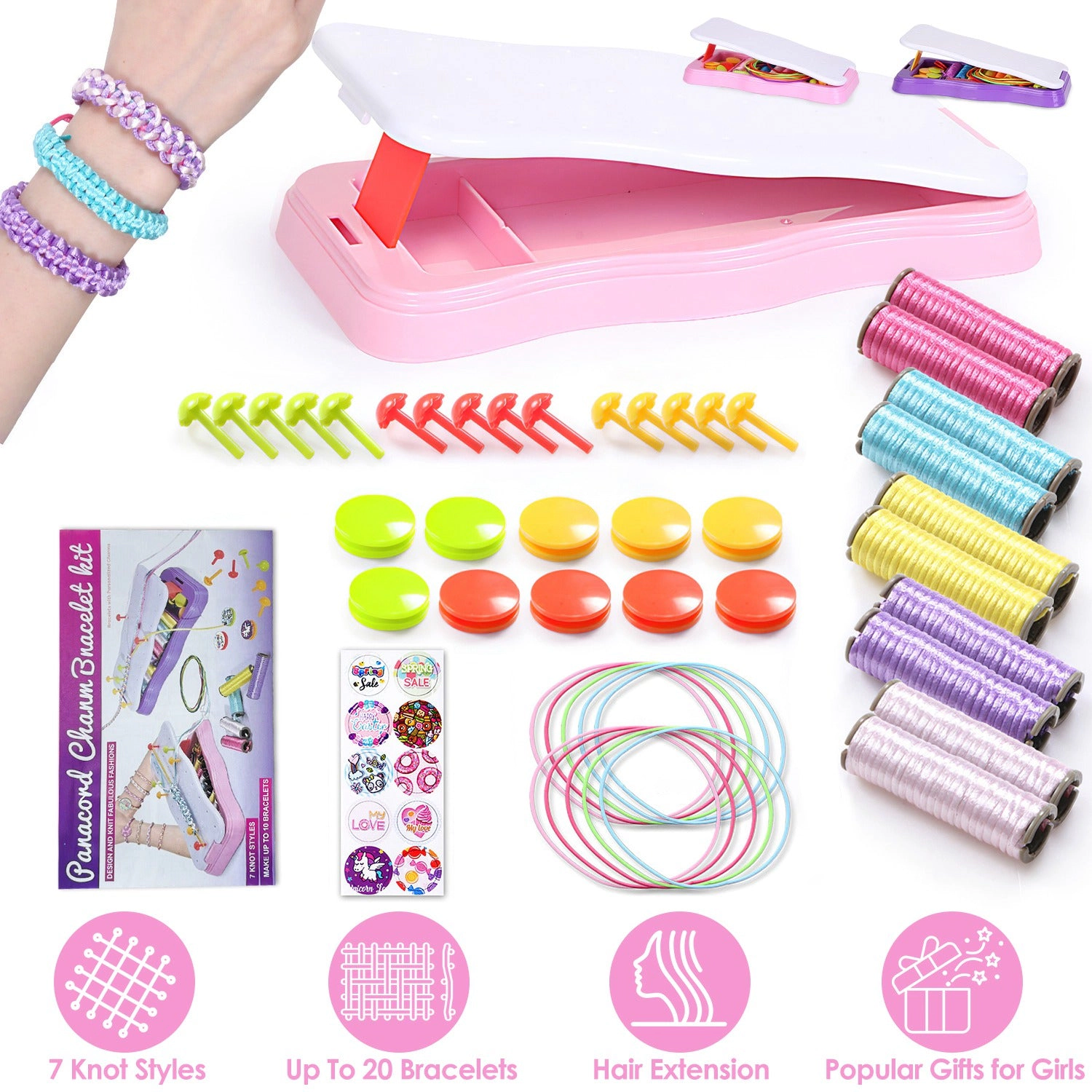 GBruno DIY Bracelet Making Kit With Storage Box