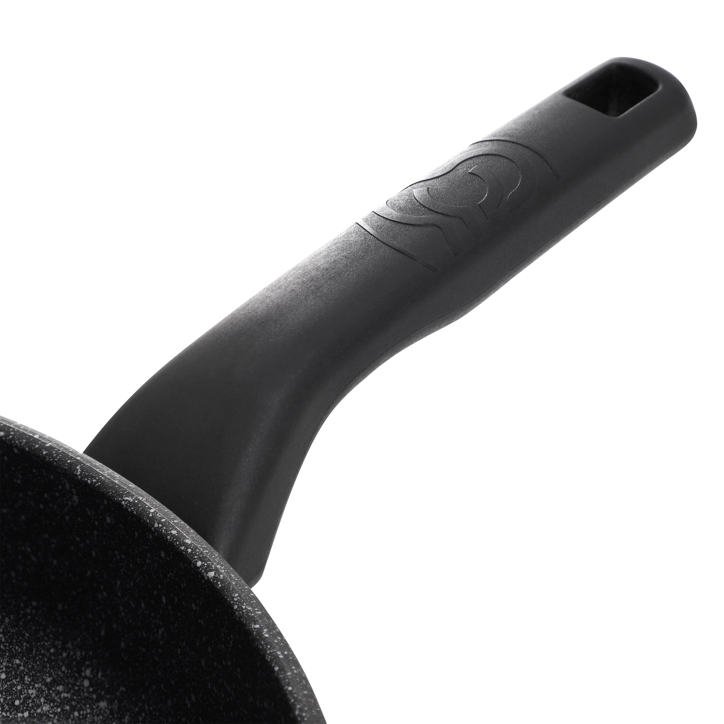 Korkmaz Ornella Nonstick 8 Inch Aluminum Frying Pan in Granite Black