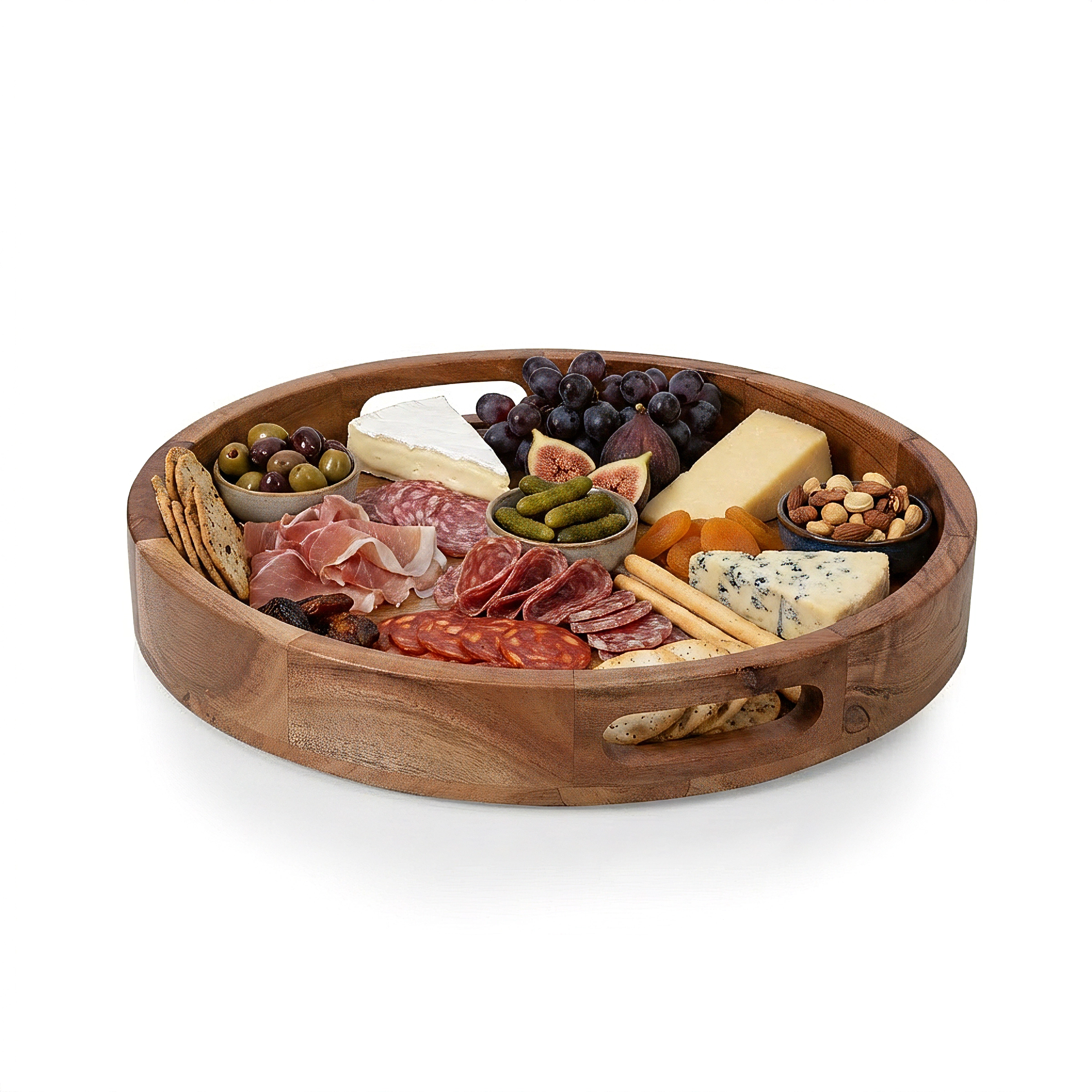 TOSCANA Barista Serving Tray with Glass Insert