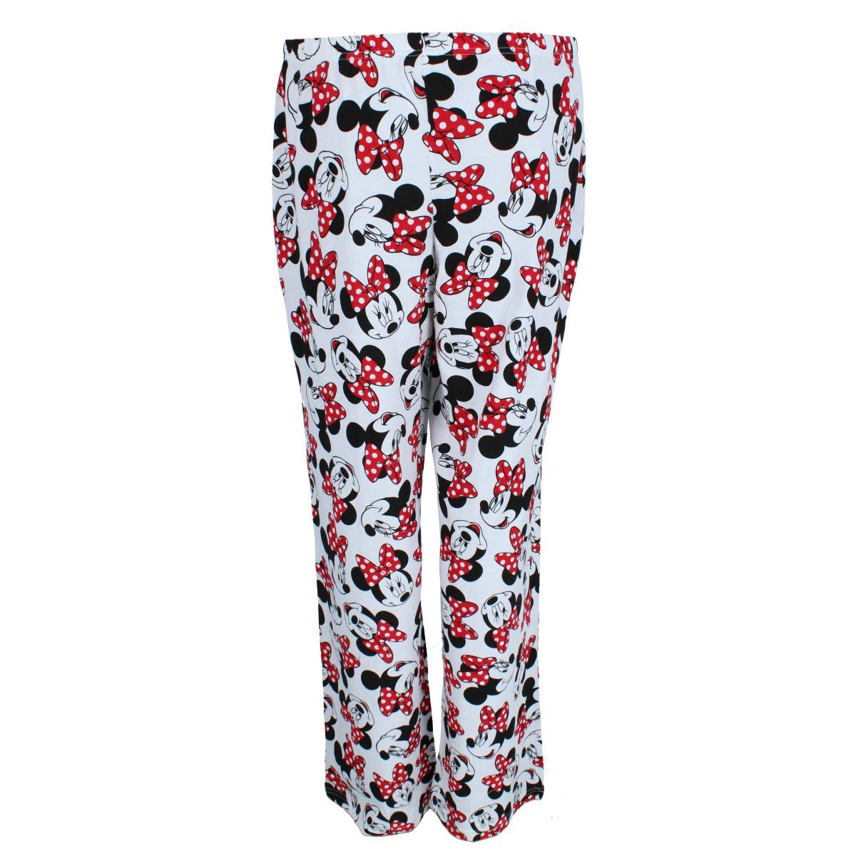 Jerry Leigh Women's Minnie Mouse Bow Toss Soft Pants