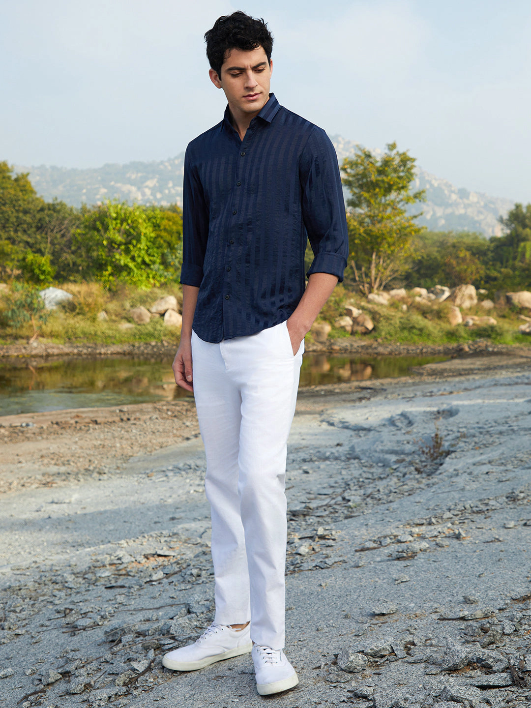Cahoot Men's Candy-Striped Shirt