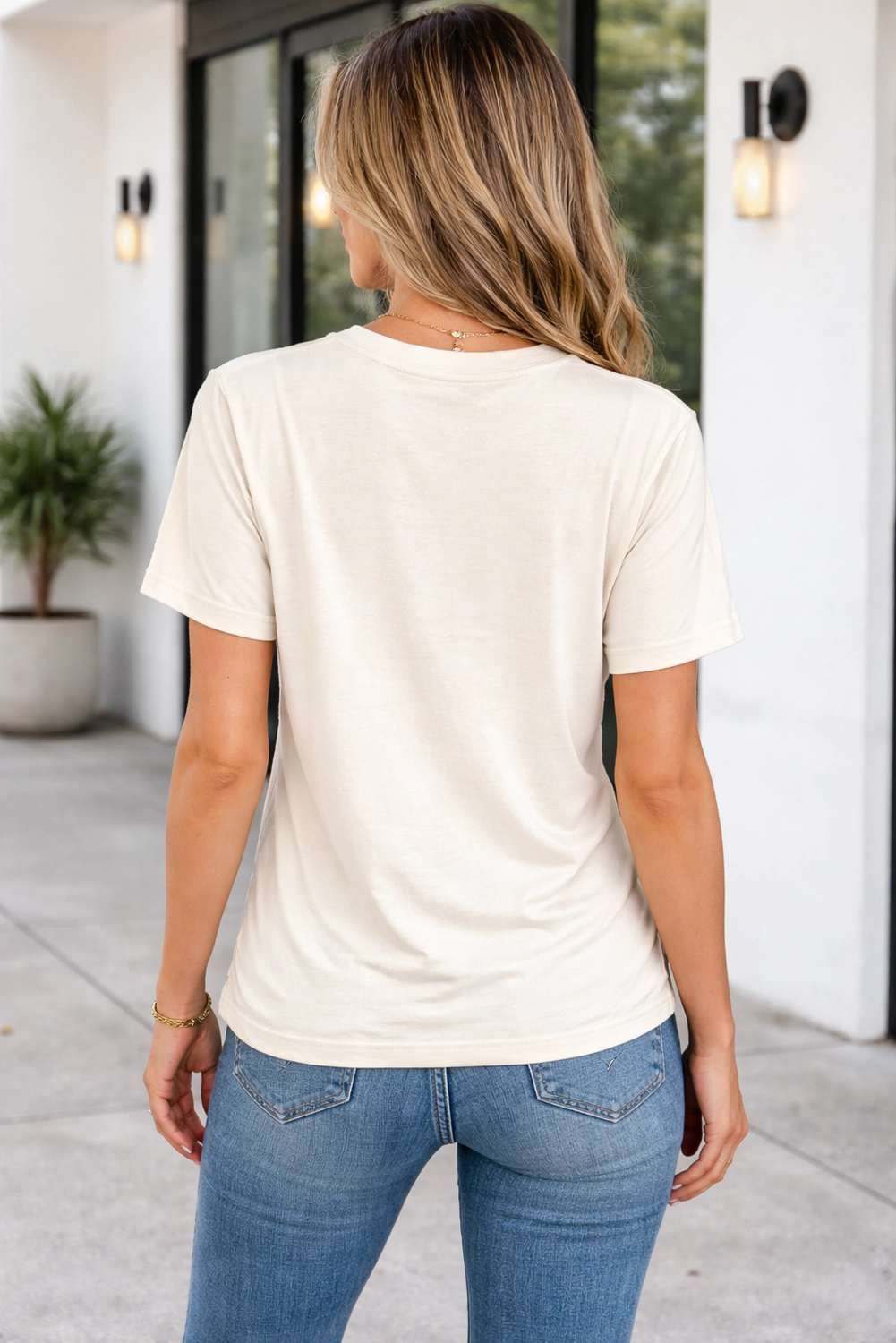 Threaded Pear Womens Americana Tee Duo - Patriotic Long-Sleeve Graphic Tees