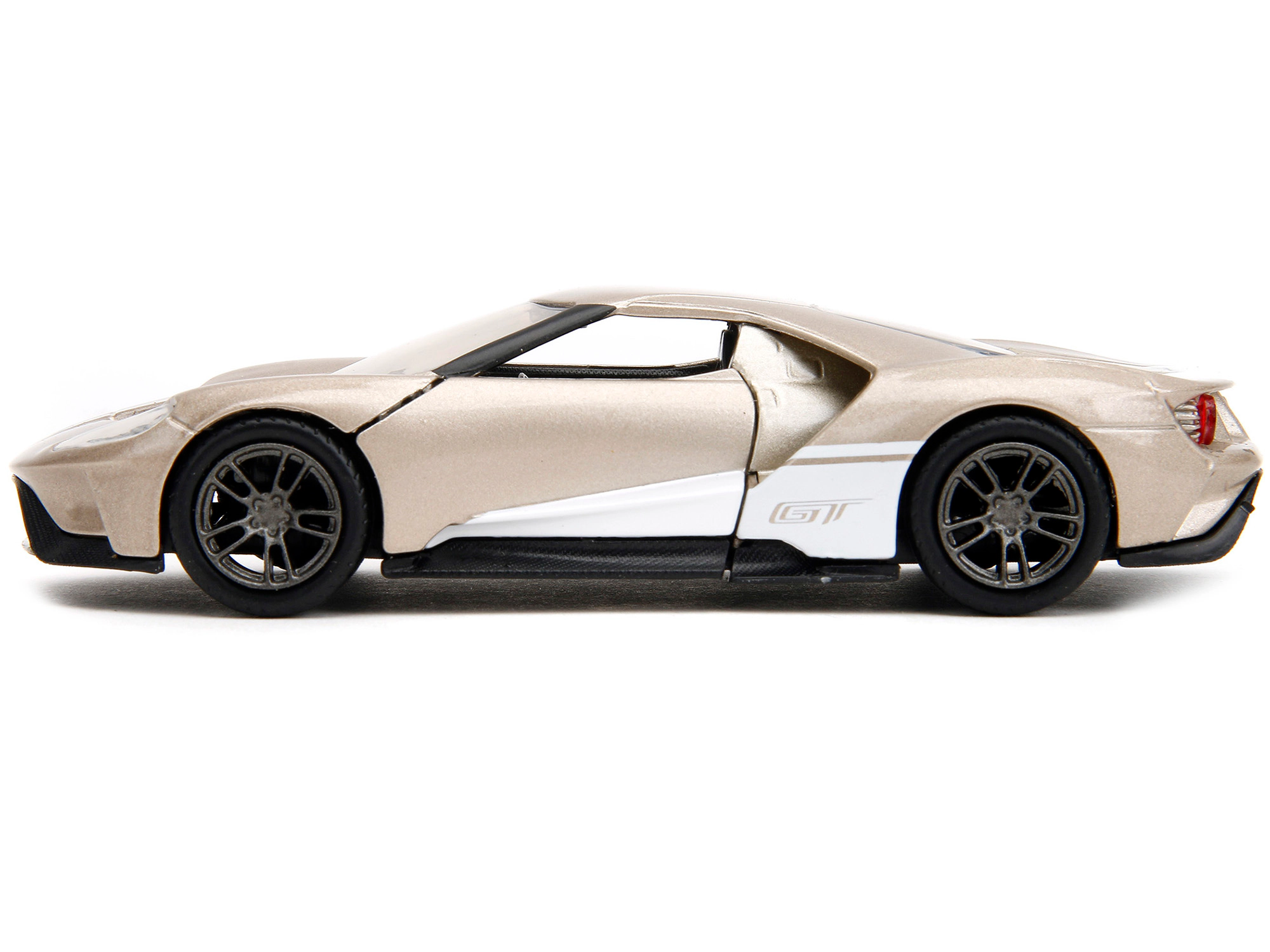 Jada 2017 Ford GT Gold Metallic with White Accents "Pink Slips" Series 1/32 Diecast Model Car by Jada