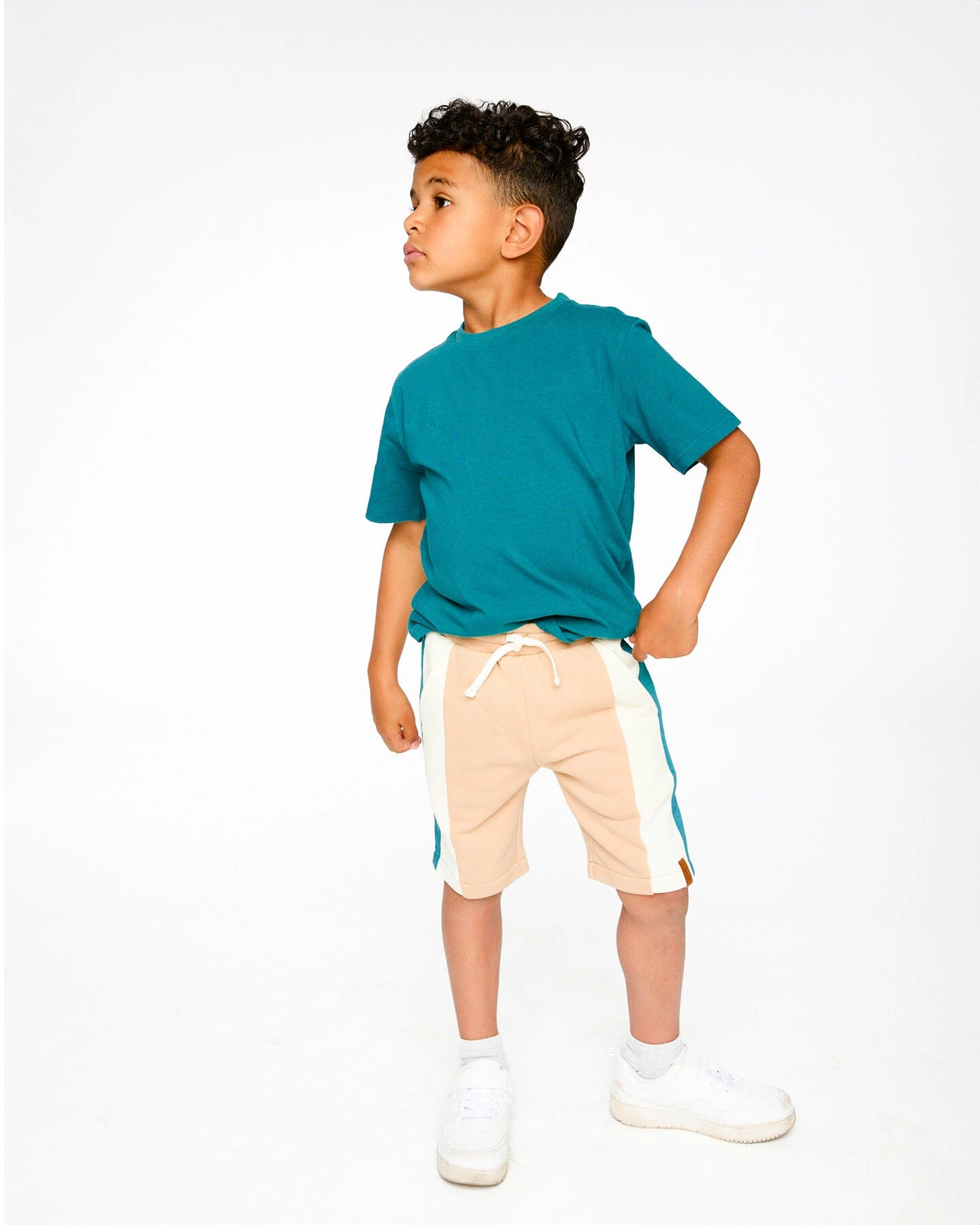 Deux par Boys Sporty French Terry Shorts