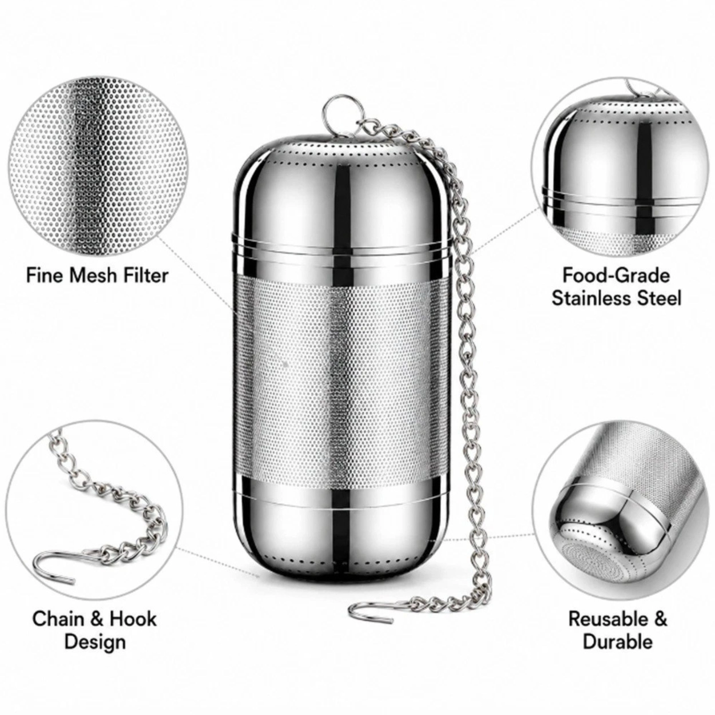 Home Collection Stainless Steel Tea Infuser Ball Loose Leaf Tea & Spice Strainer
