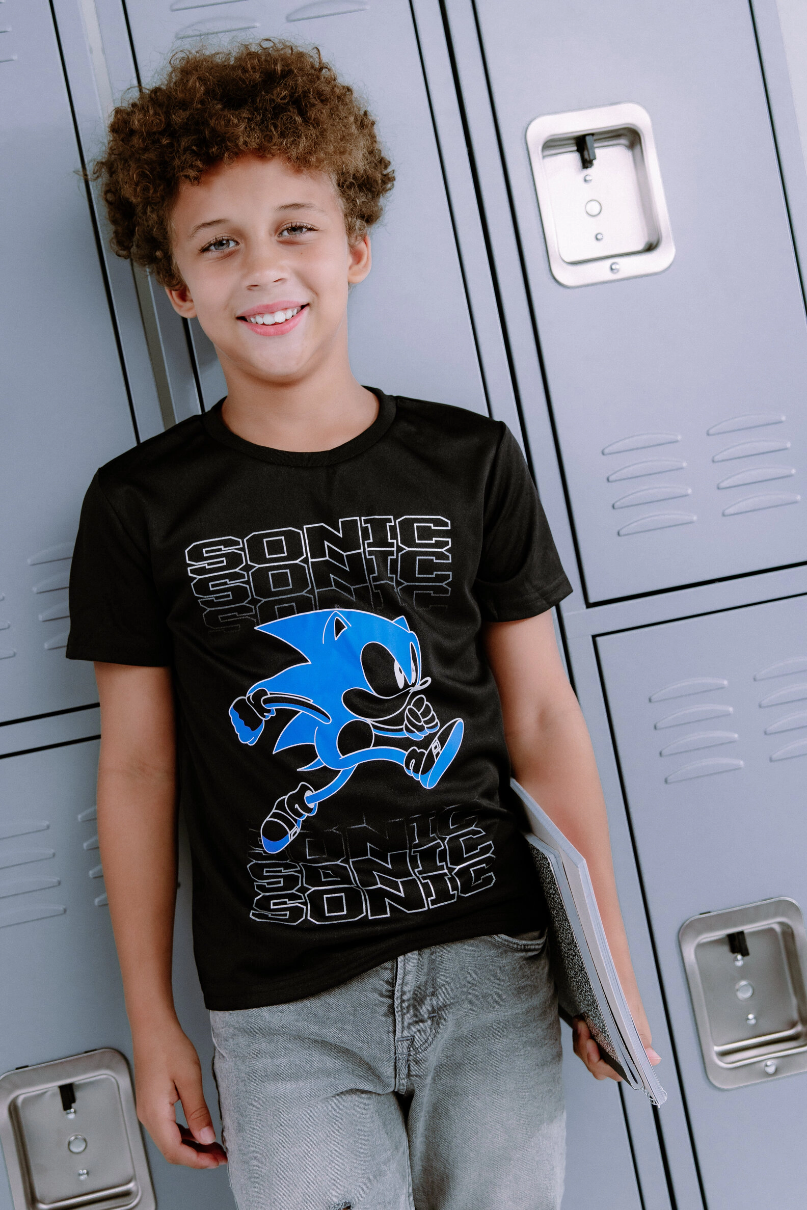 SEGA Sonic the Hedgehog Boys' 3-Pack Athletic T-Shirts