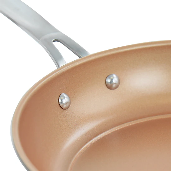 Gibson Home Chestnut 2 Piece Nonstick Carbon Steel Frying Pan Set in ...