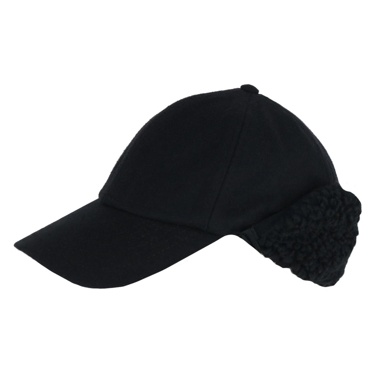 Epoch Hats Company Men's Sherpa Lined Wool Blend Earflap Baseball Cap
