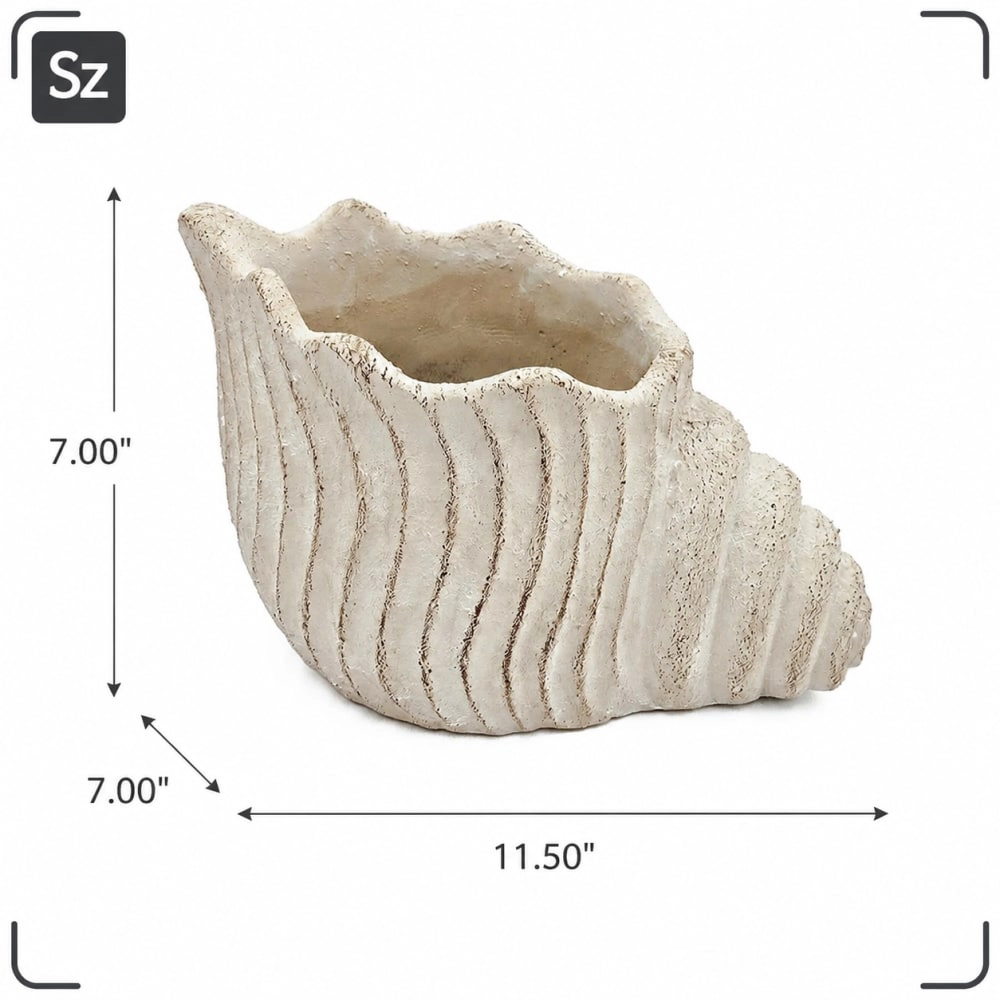 WOW PIONEER Solid Cement Garden Planter Pot