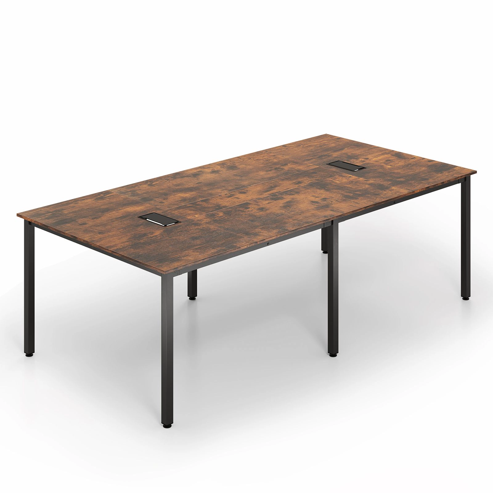 SlickBlue 95 Inch Meeting Room Conference Table With Metal Frame