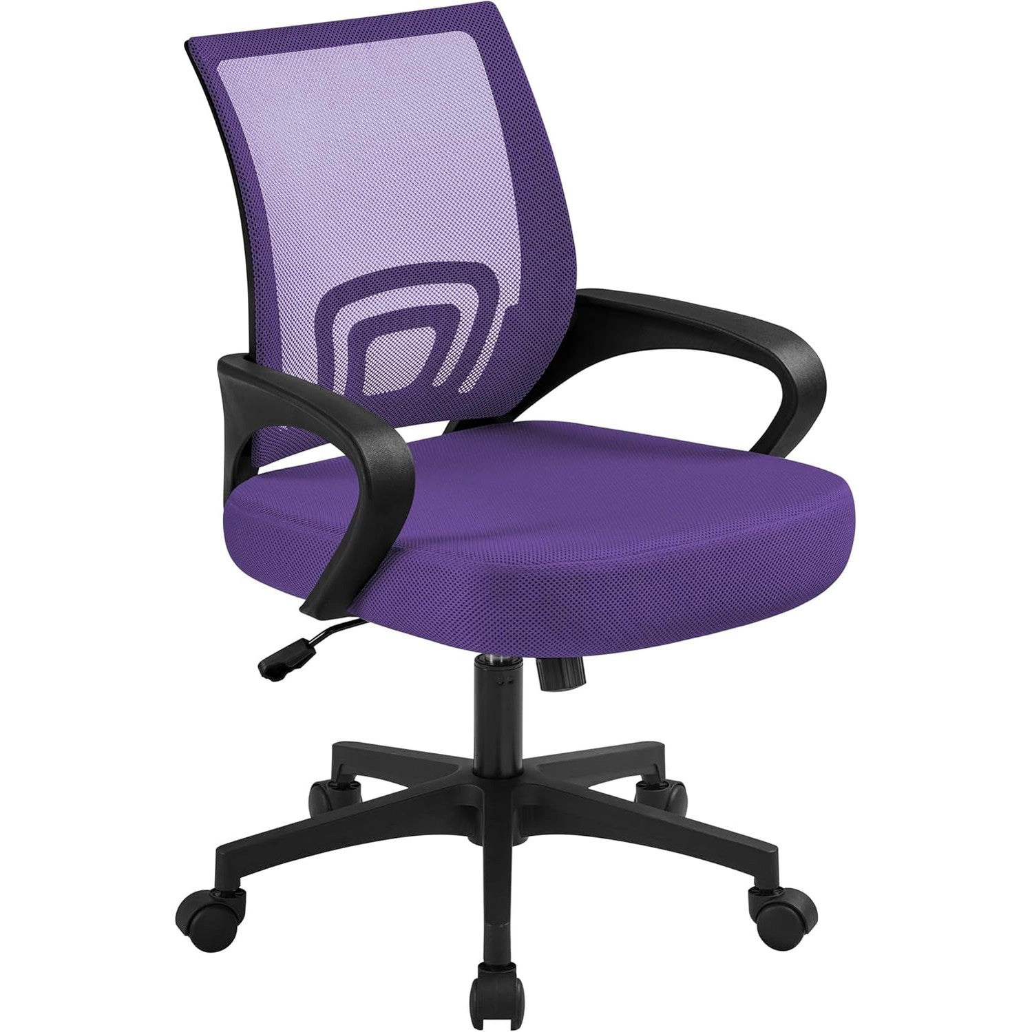 Platinum-Level Office Chairs Ergonomic Breathable Purple Mesh Mid Back Computer Office Chair Adjustable Swivel For Home