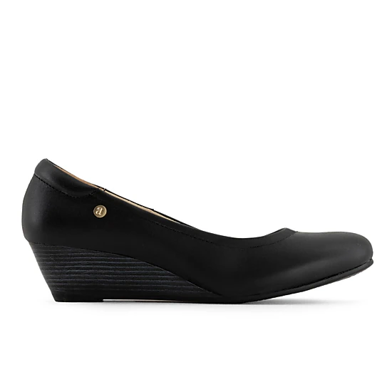 Andrea Womens Leather Wedge Loafers