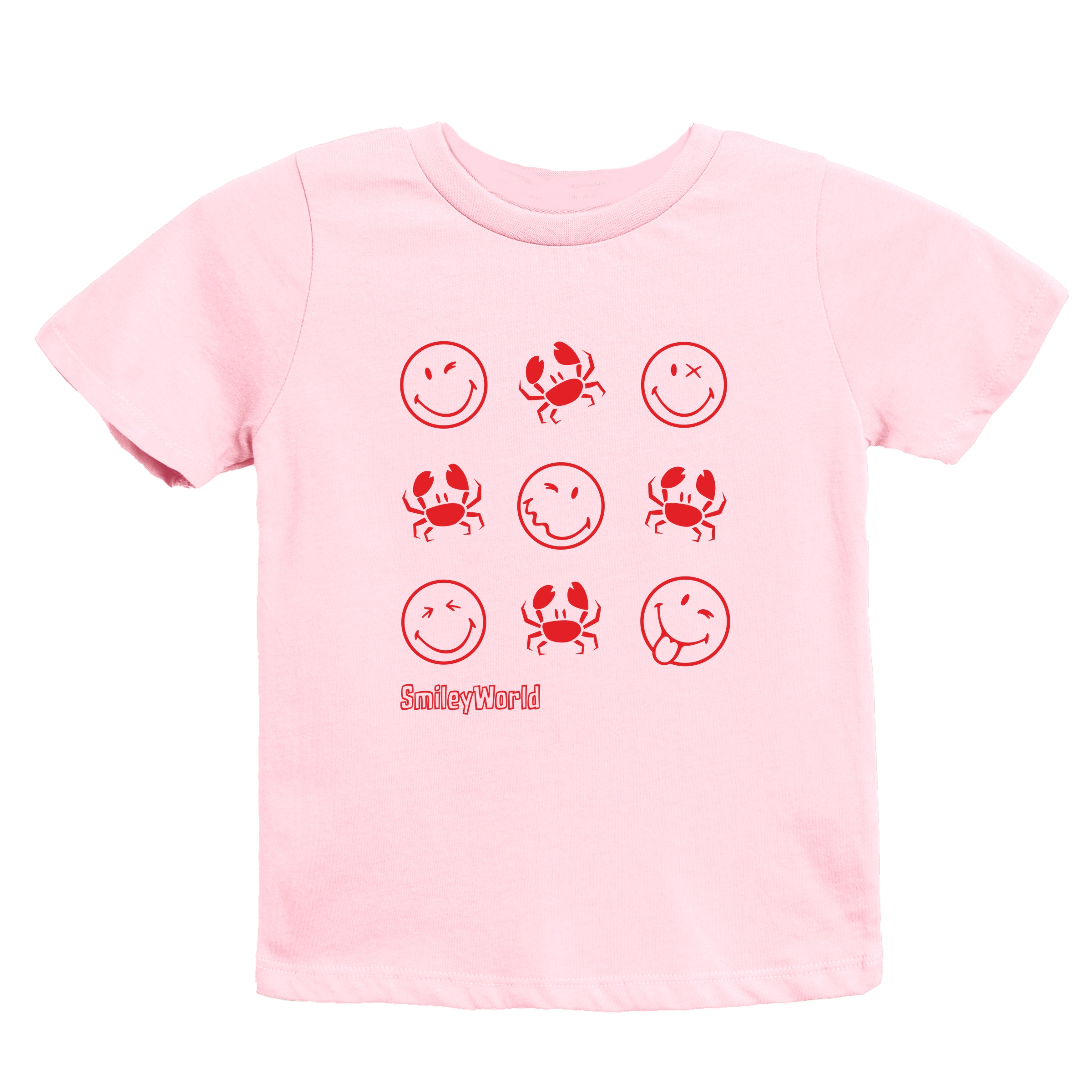 The Juniper Shop - Youth Short Sleeve Graphic T-Shirt SmileyWorld Crabby Grid